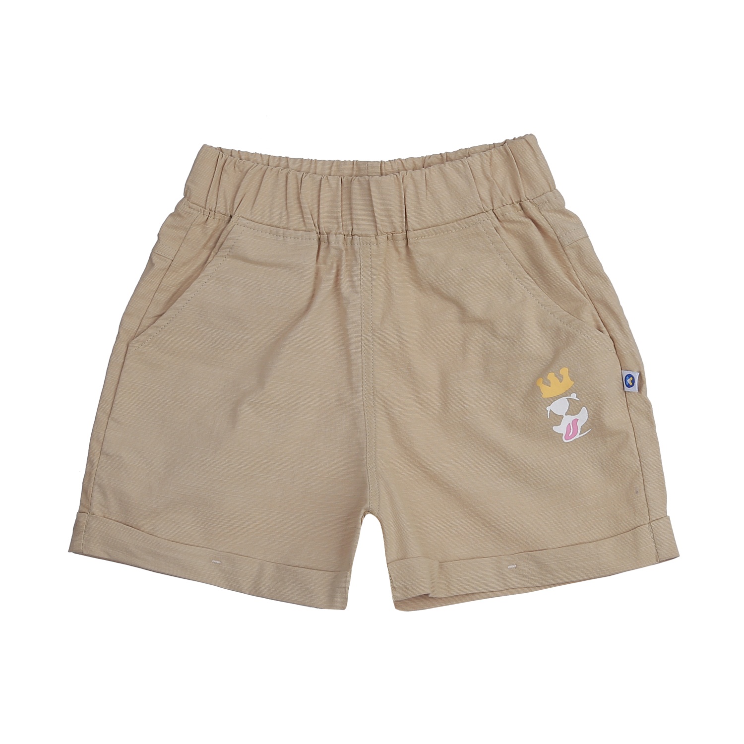 Quần short kaki bé trai KidsPlaza in Good Dog HN23H (Be)