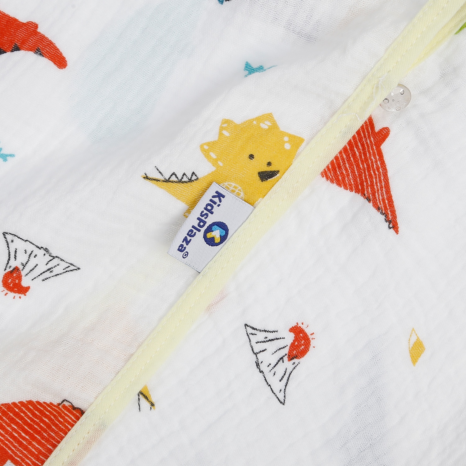 Áo choàng bé trai KidsPlaza in khủng long TM23 (Trắng) hình 2