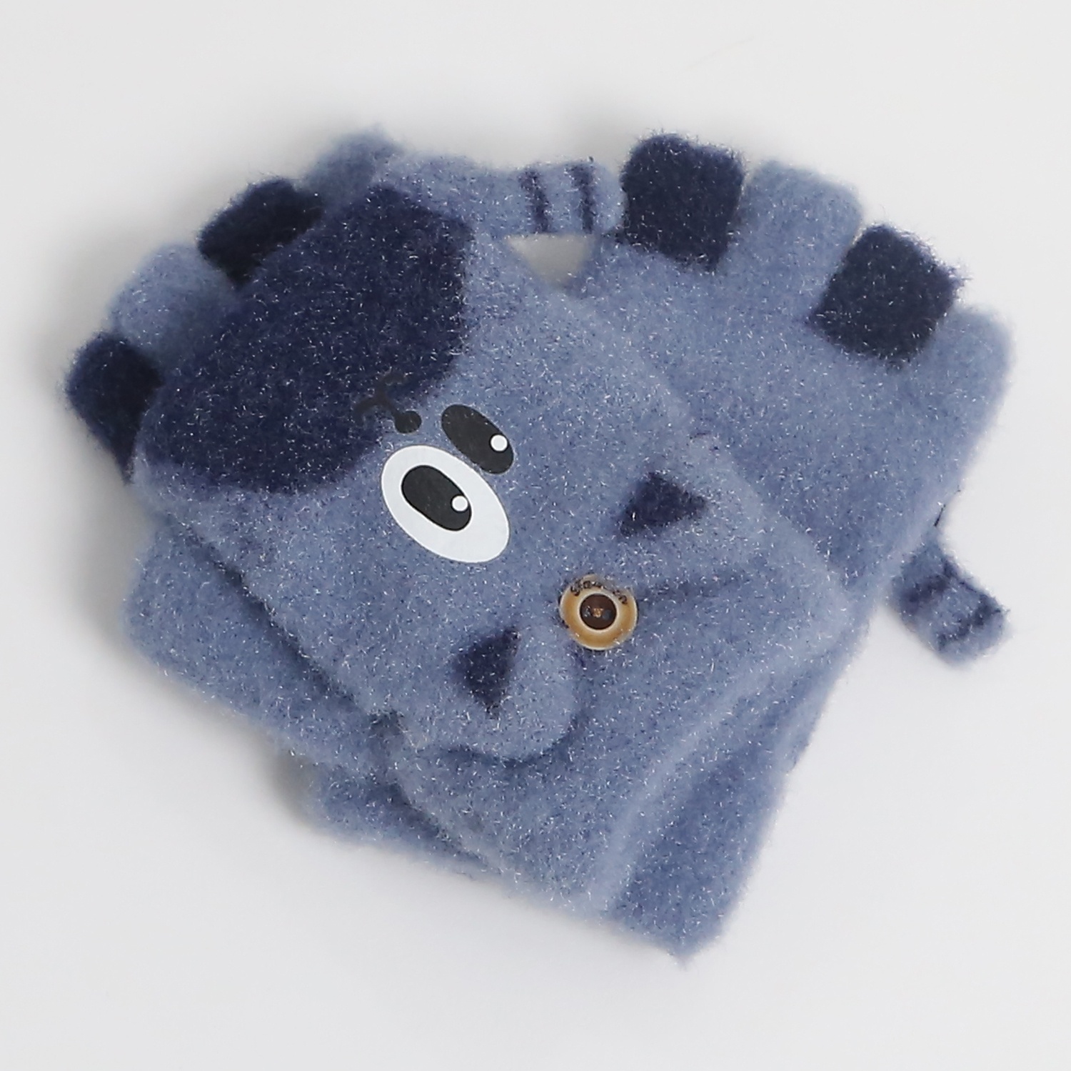 Găng tay len cho bé KidsPlaza đính mèo 24K-G04 (Xanh)