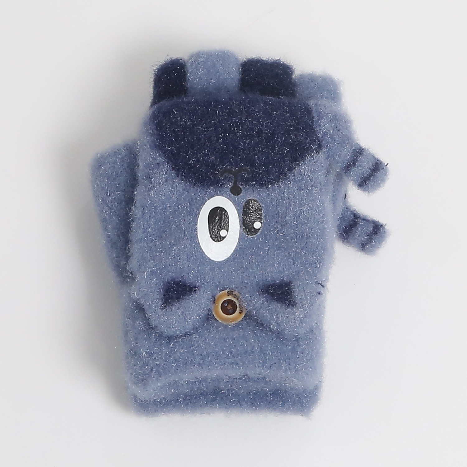 Găng tay len cho bé KidsPlaza đính mèo 24K-G04 (Xanh)