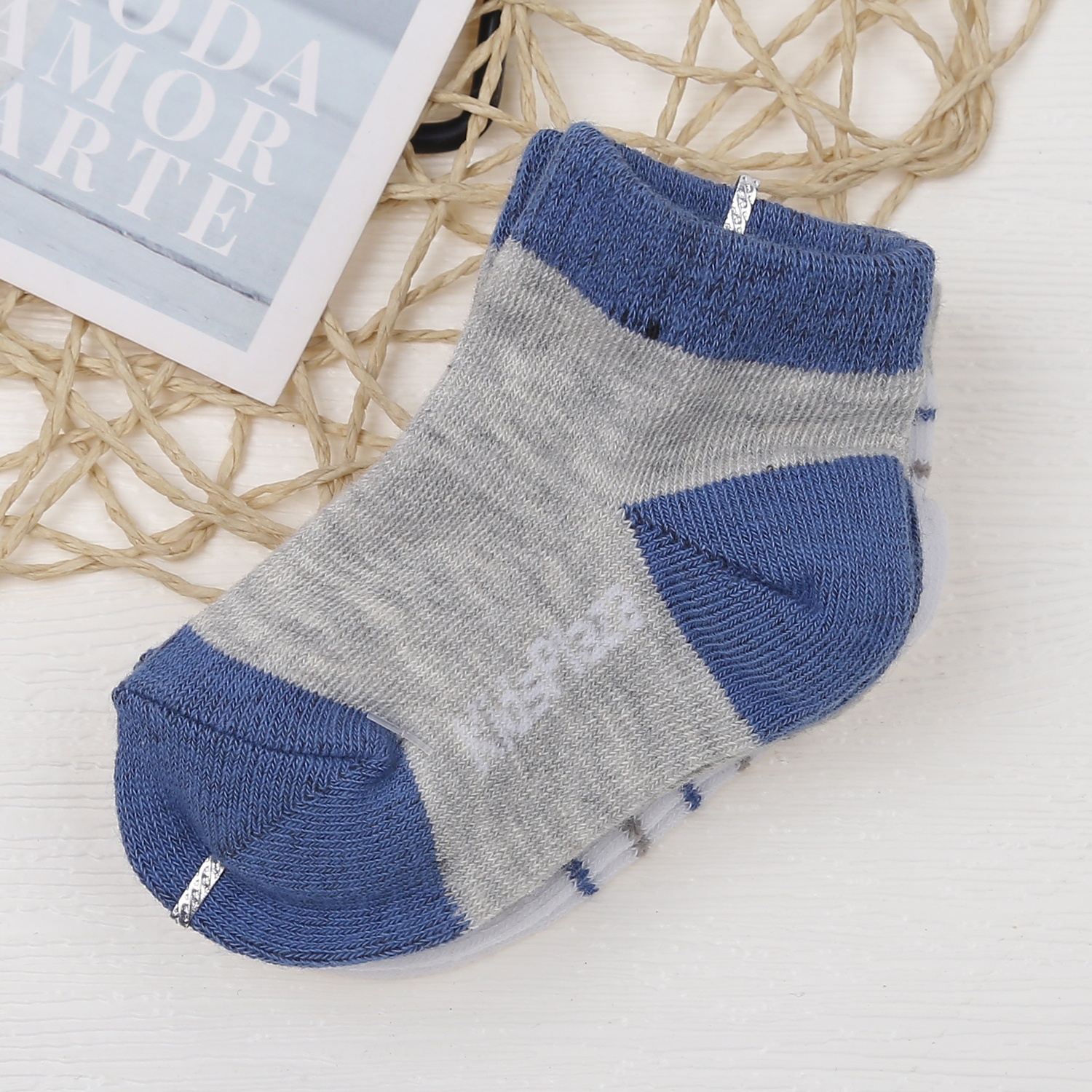 Set 3 tất bé trai KidsPlaza ss4 DK23D (kẻ) 0-6M hình 3