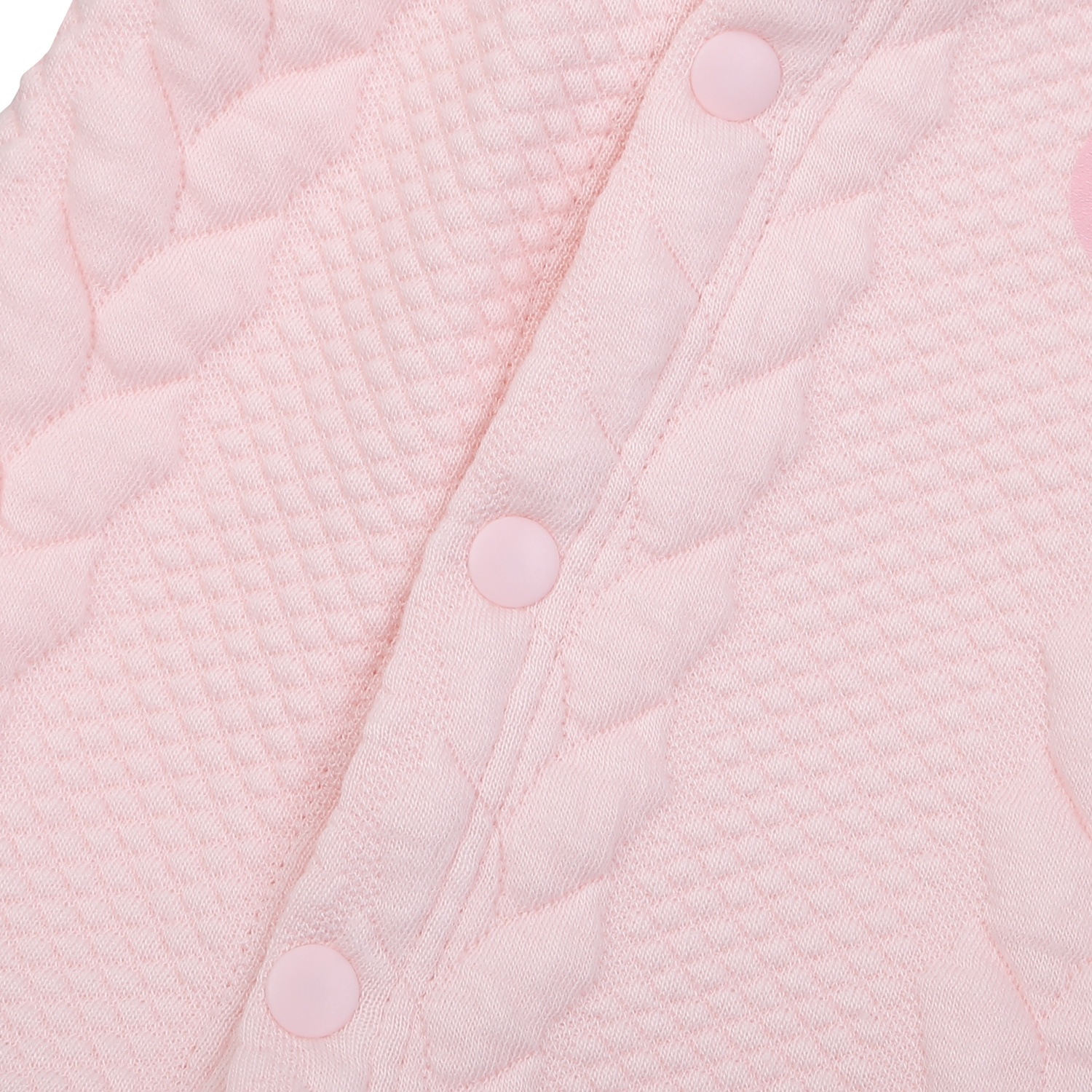 Áo gile nỉ bông cài chéo KidsPlaza HN24D (Hồng) hình 2