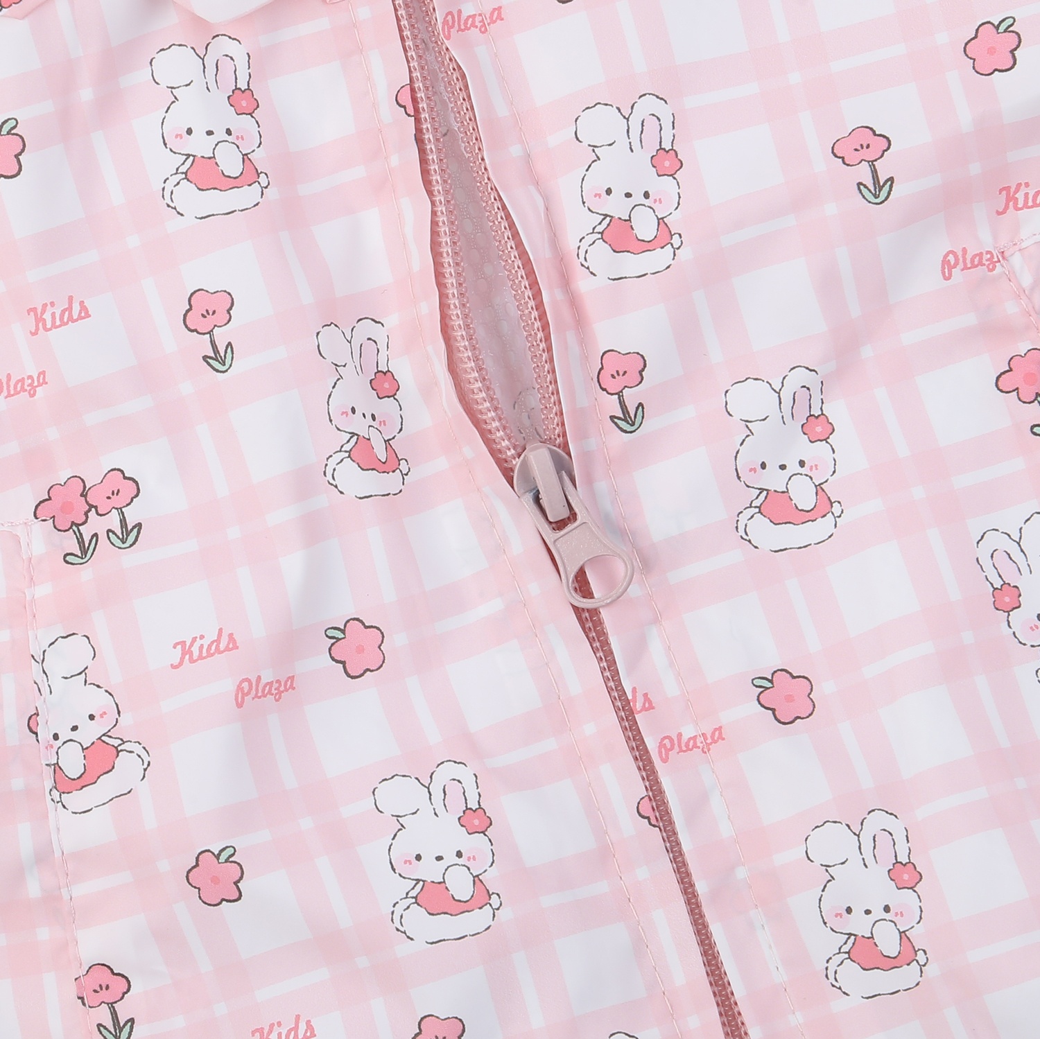 Áo gió bé gái KidsPlaza in thỏ 24K-WJ06 (Hồng cam)