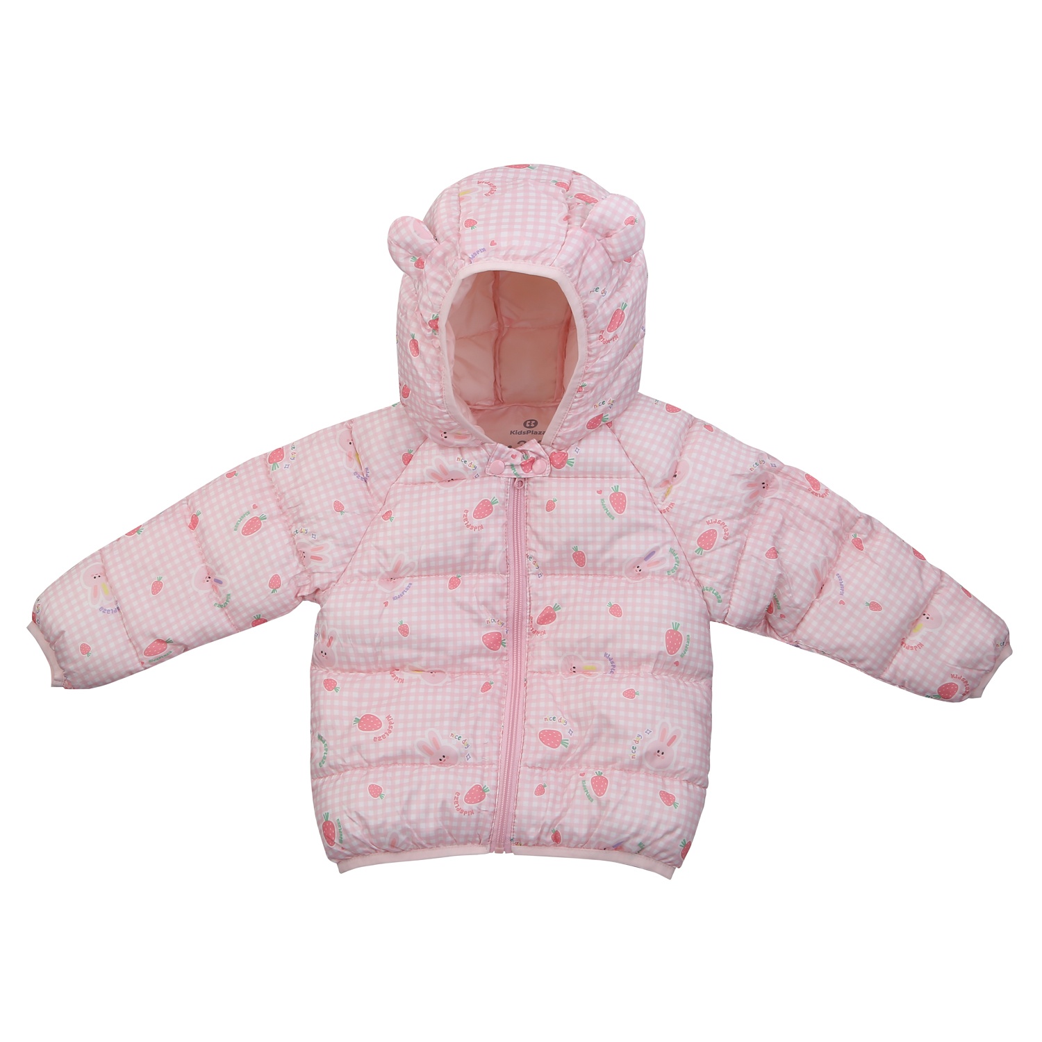 Áo khoác bé gái KidsPlaza in thỏ 24K (Hồng cam) 