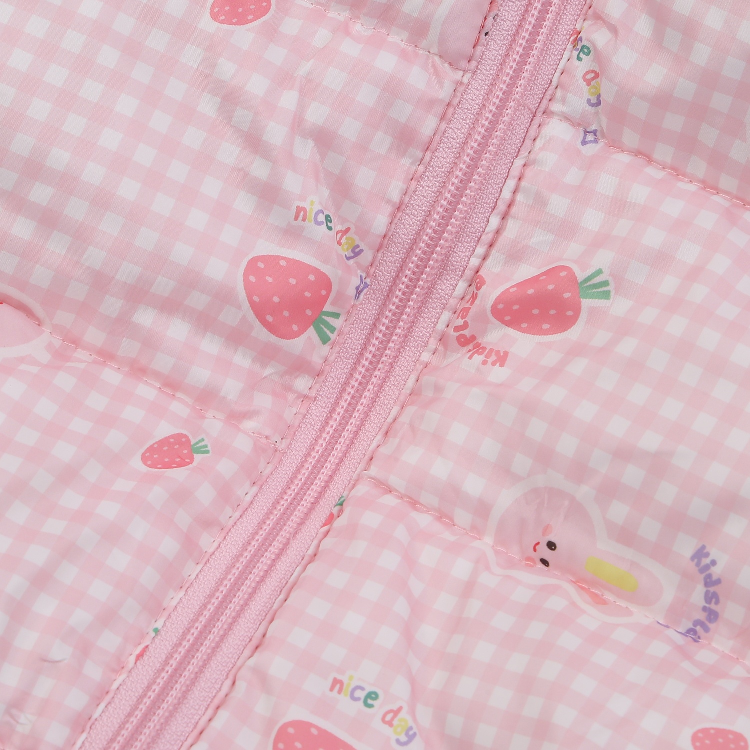 Áo khoác bé gái KidsPlaza in thỏ 24K (Hồng cam) 