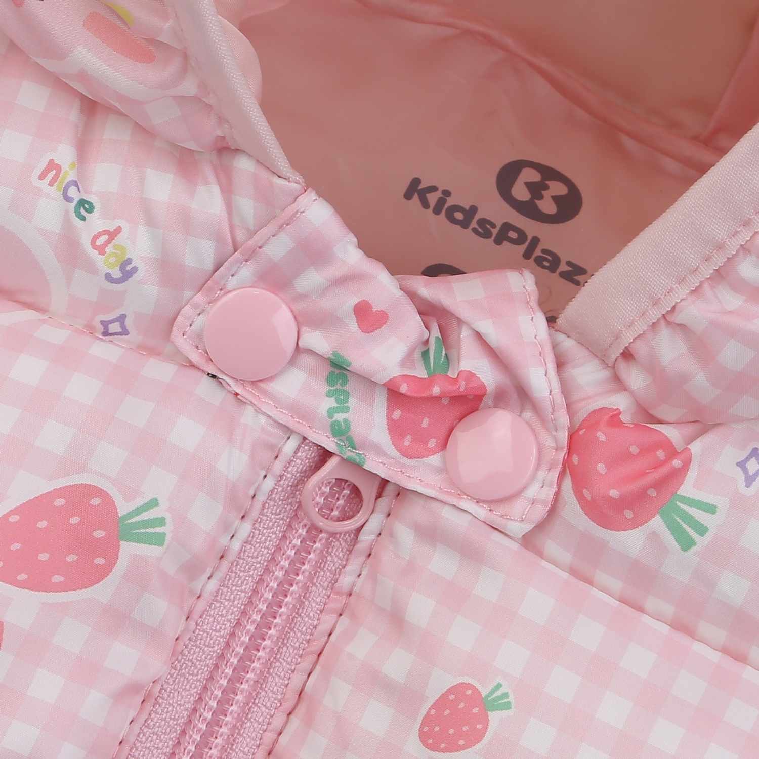 Áo khoác bé gái KidsPlaza in thỏ 24K (Hồng cam) 