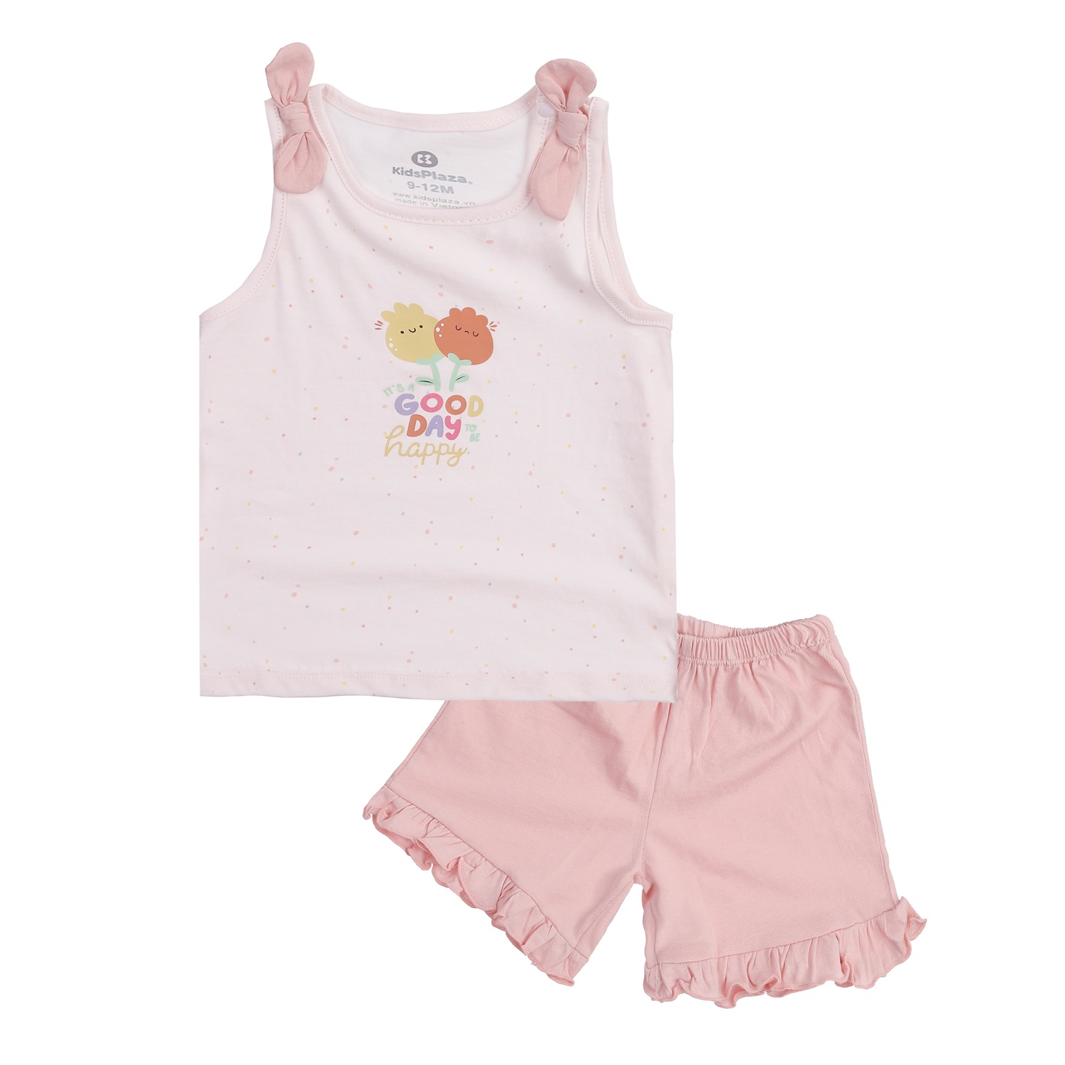 Bộ ba lỗ KidsPlaza in hoa nở BA24H (Màu hồng)