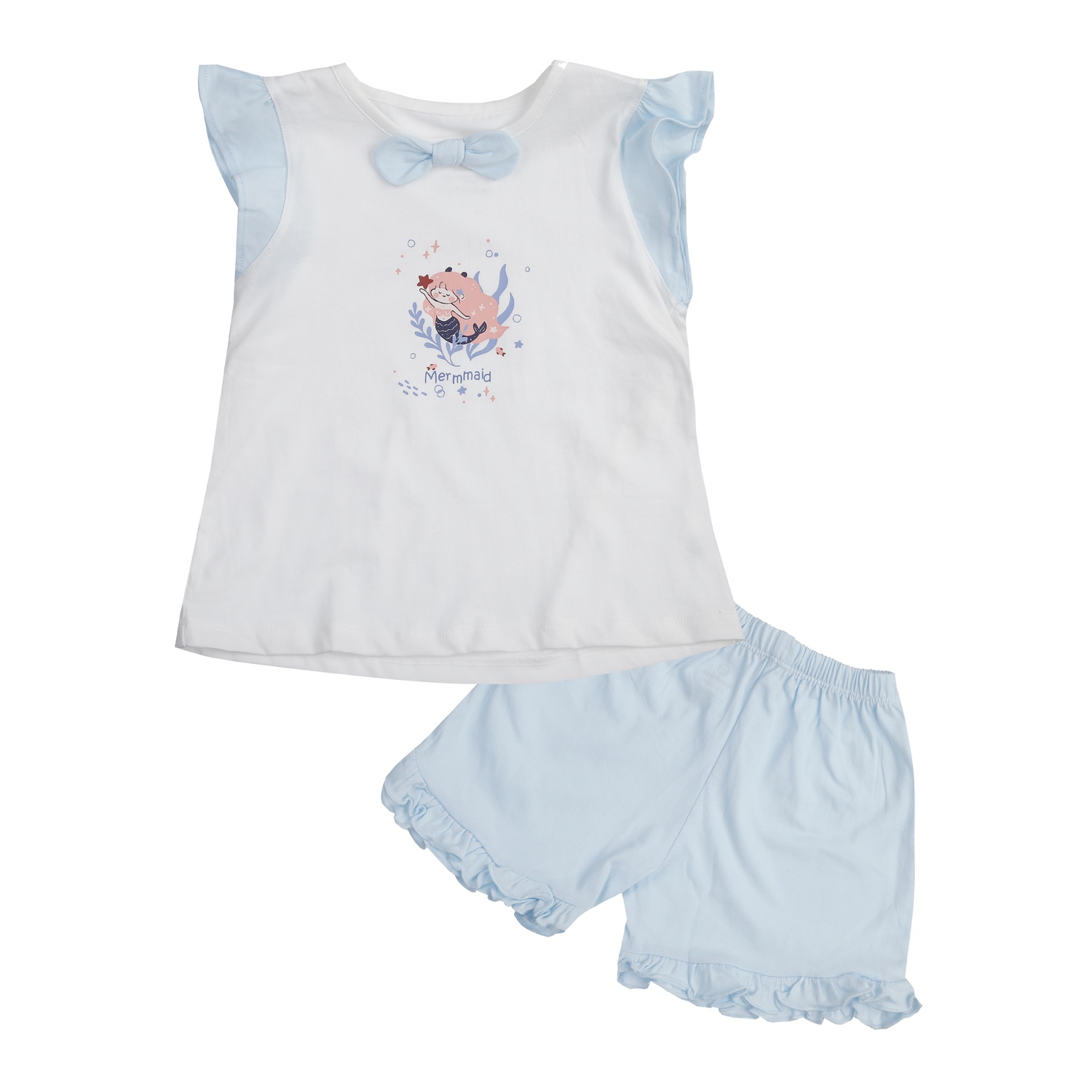 Bộ ba lỗ KidsPlaza in Nàng Tiên Cá BA24H (Màu trắng)