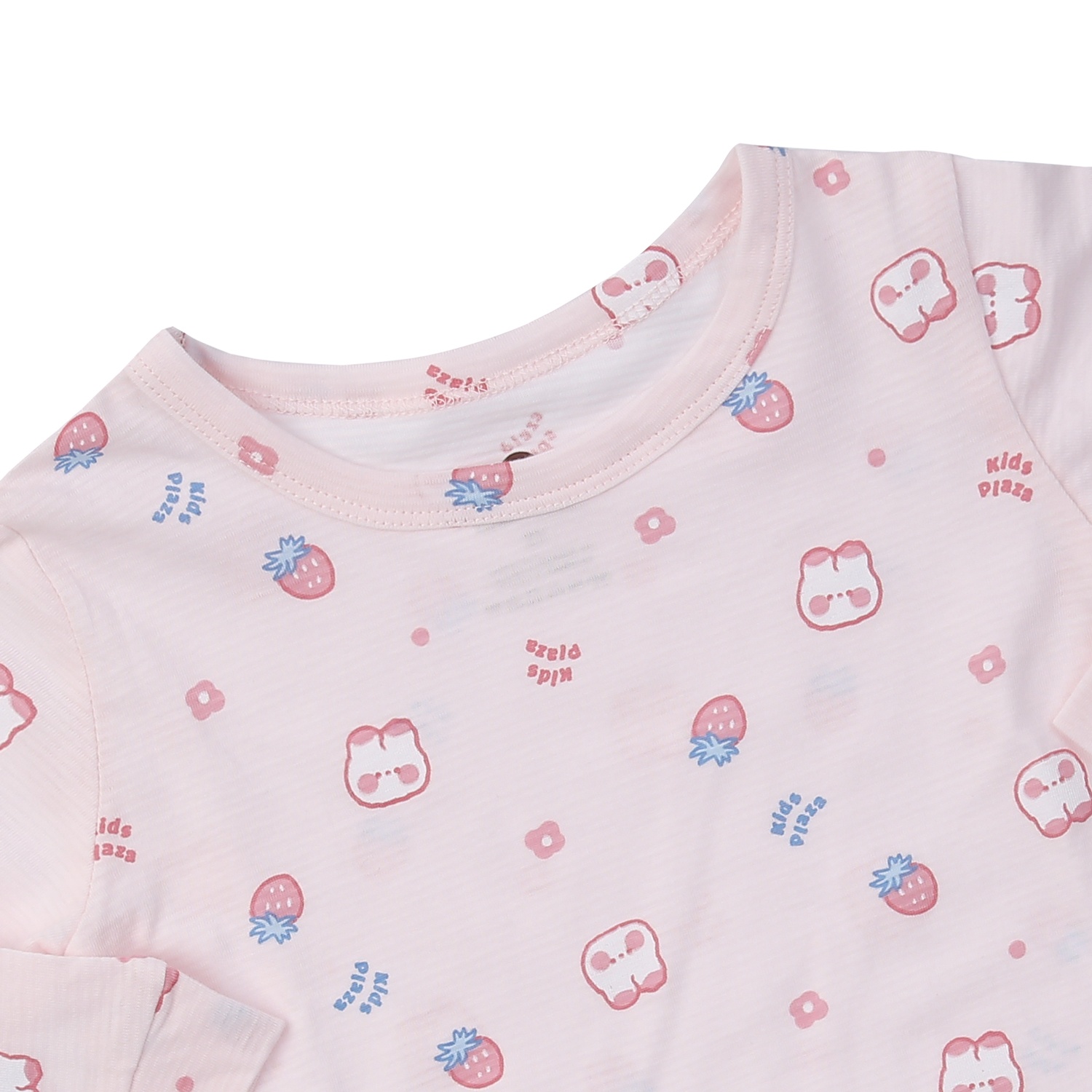 Bộ dài tay bé gái KidsPlaza in thỏ dâu M24T (Hồng)