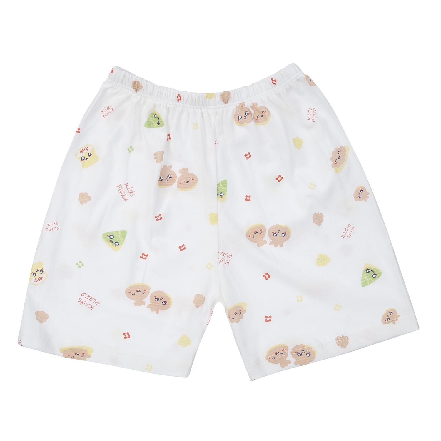 Bộ quần áo ba lỗ bé gái KidsPlaza in quả M24H (Trắng)