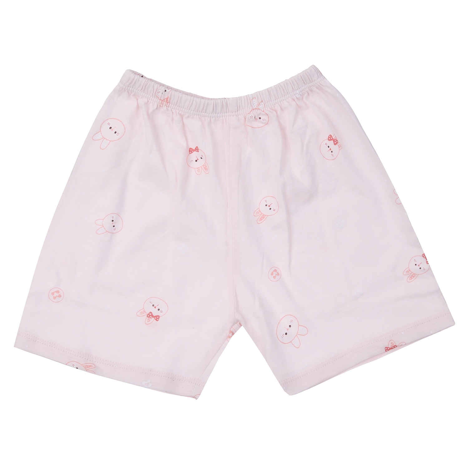 Bộ quần áo ba lỗ bé gái KidsPlaza in thỏ M24H (Hồng)