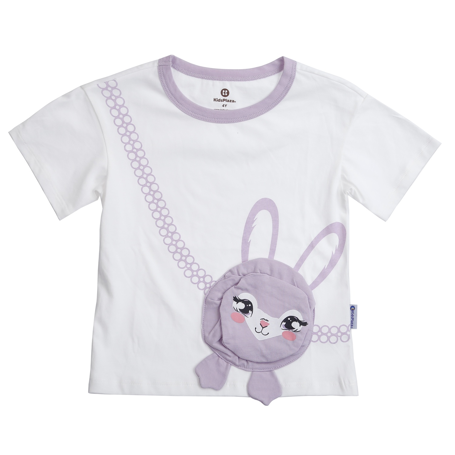 Bộ quần áo bé gái KidsPlaza in túi thỏ M24H (Tím) hình 2