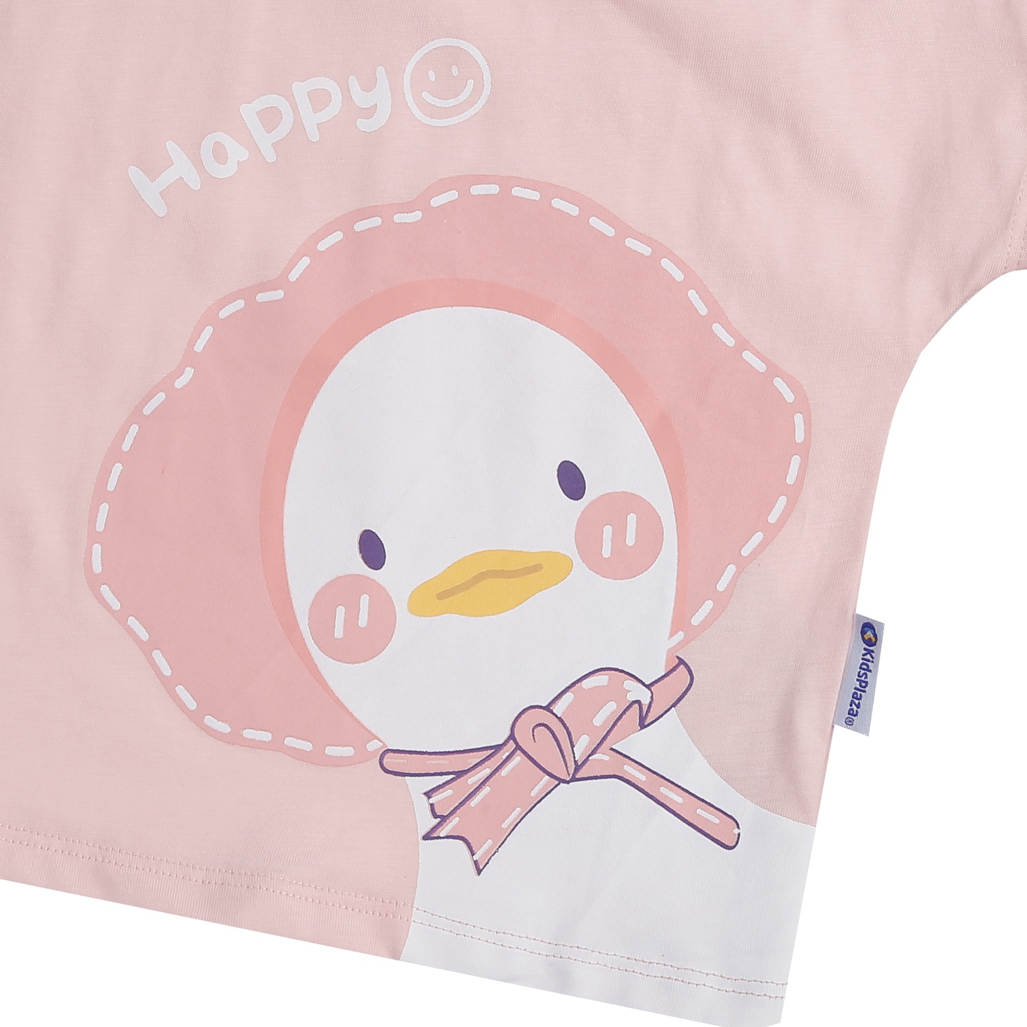 Bộ quần áo cho bé gái KidsPlaza in hình vịt happy (Hồng) M24H