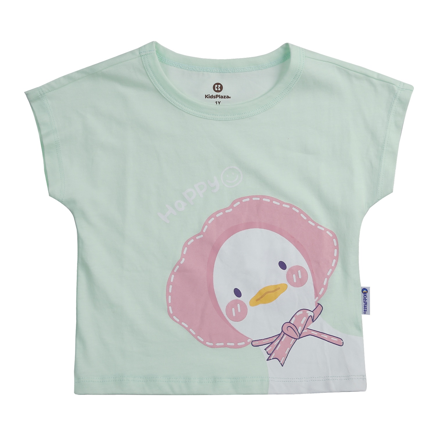 Bộ quần áo cộc tay bé trai KidsPlaza kẻ phối in khung long M24H (Trắng)