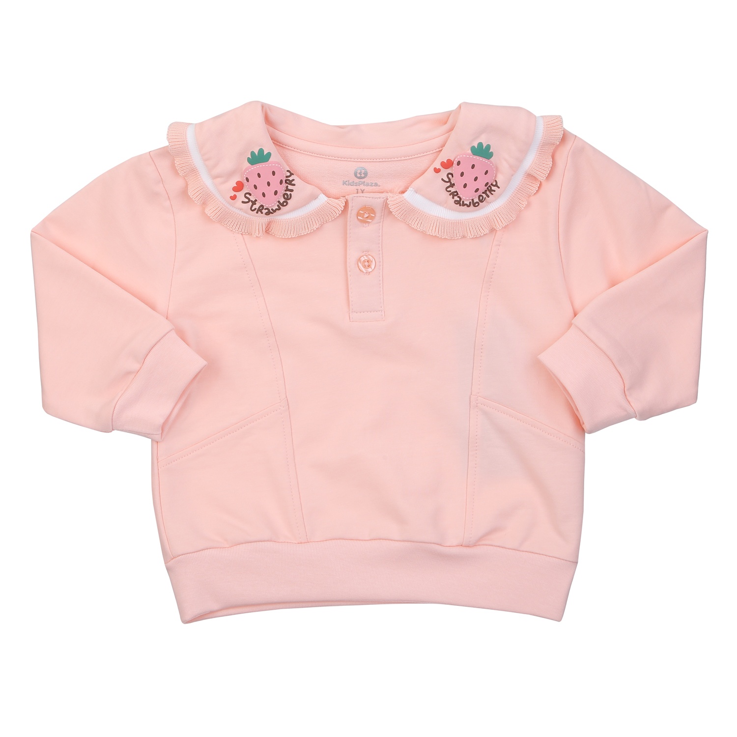 Bộ quần áo dài tay bé gái KidsPlaza in dâu TT24T hình 2