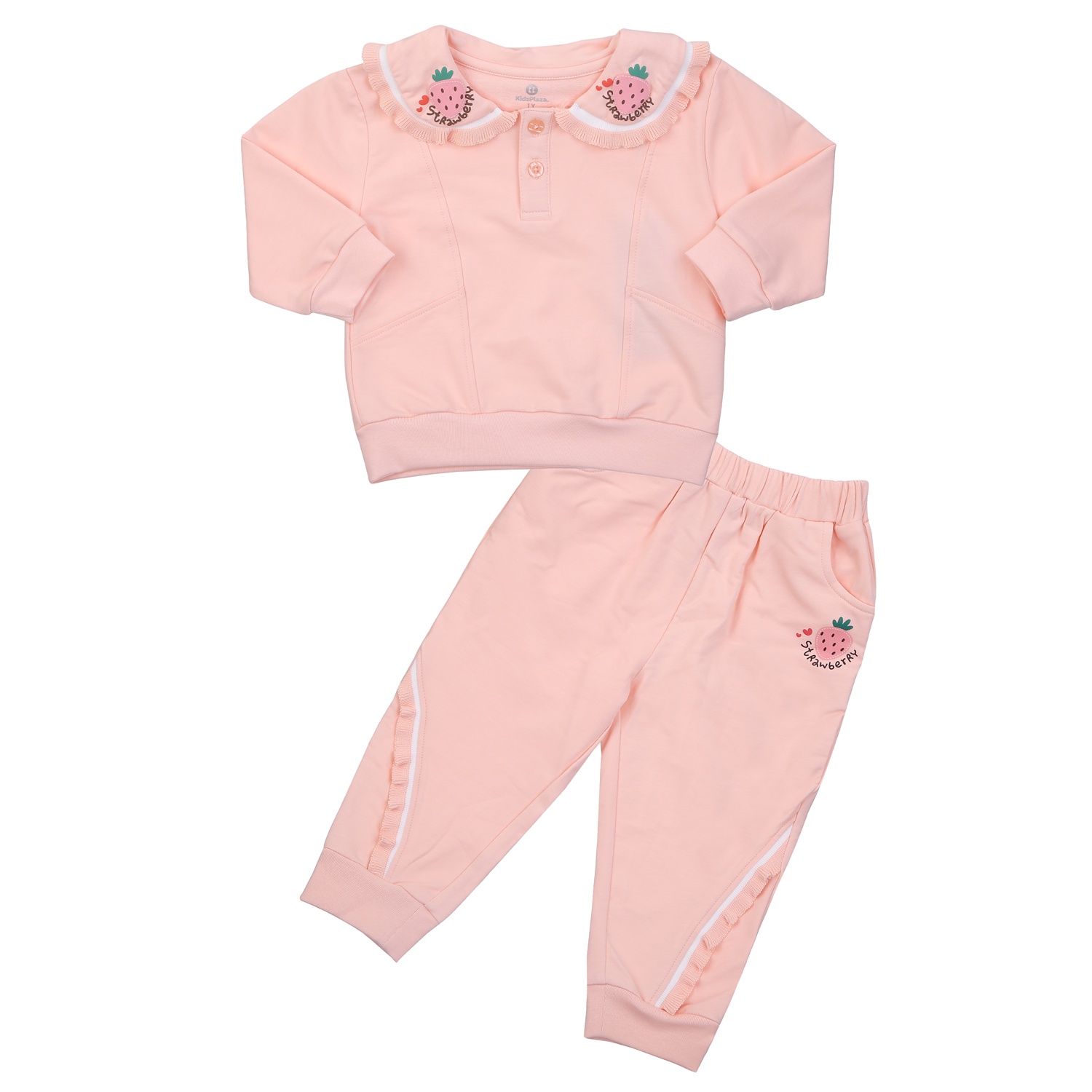 Bộ quần áo dài tay bé gái KidsPlaza in dâu TT24T hình 1