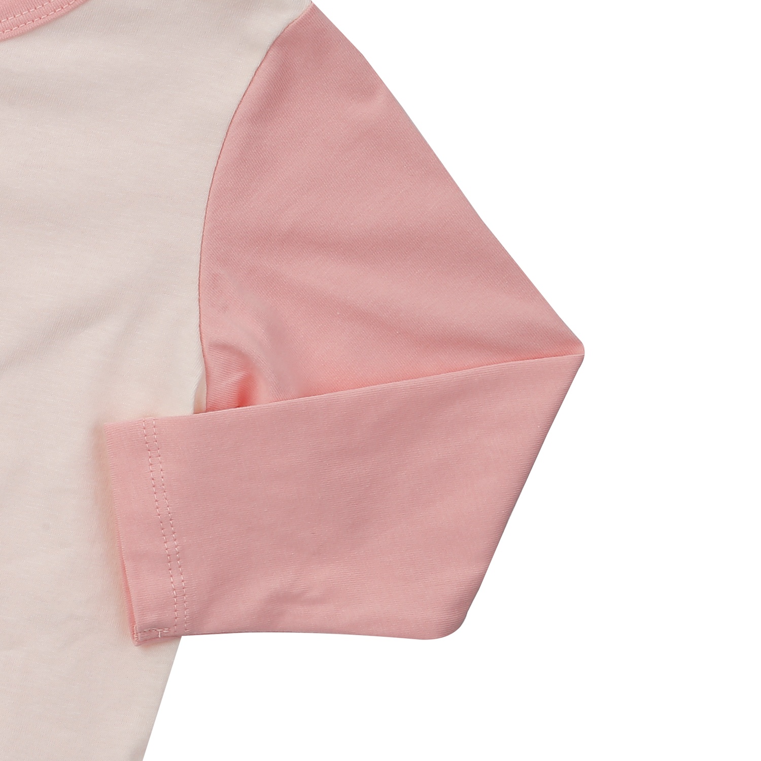 Bộ quần áo dài tay bé gái KidsPlaza in gấu M24T (Hồng be)