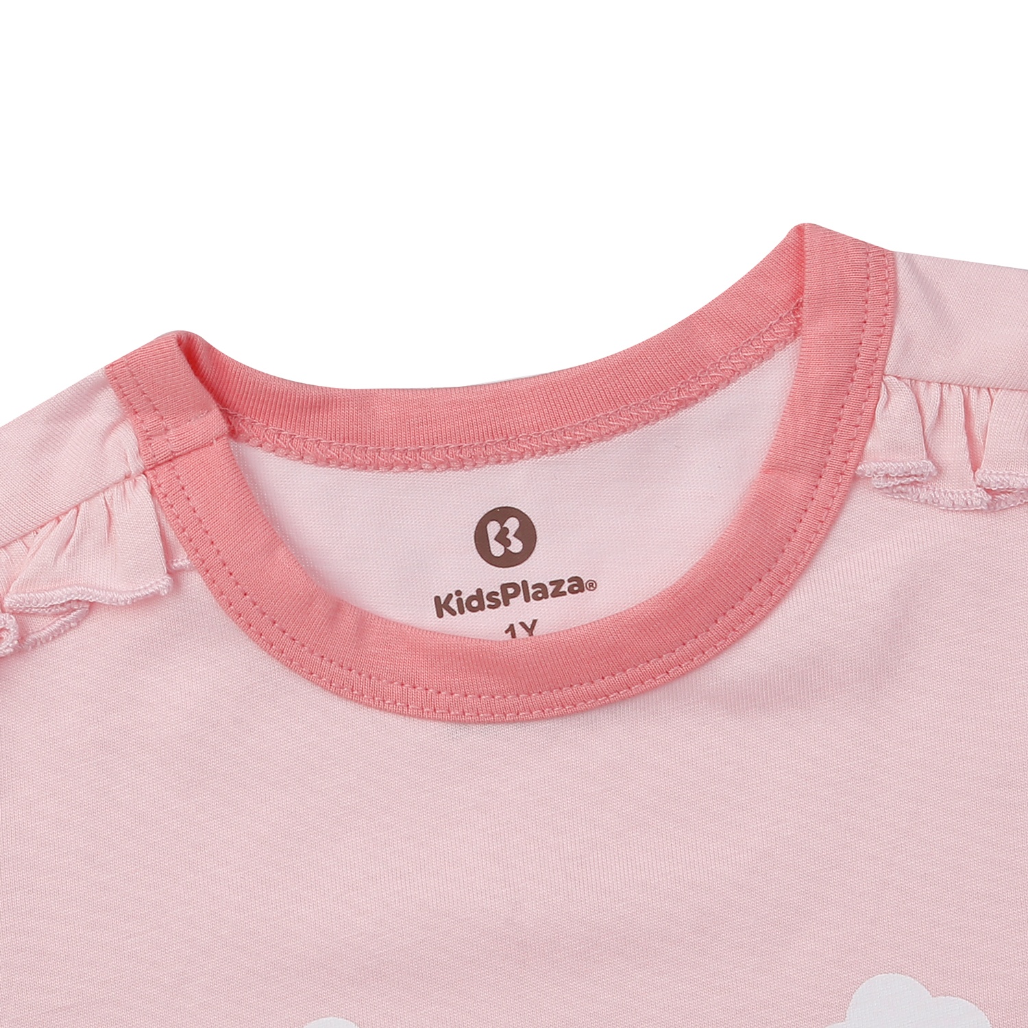 Bộ quần áo dài tay bé gái KidsPlaza in mèo M24T (Hồng)