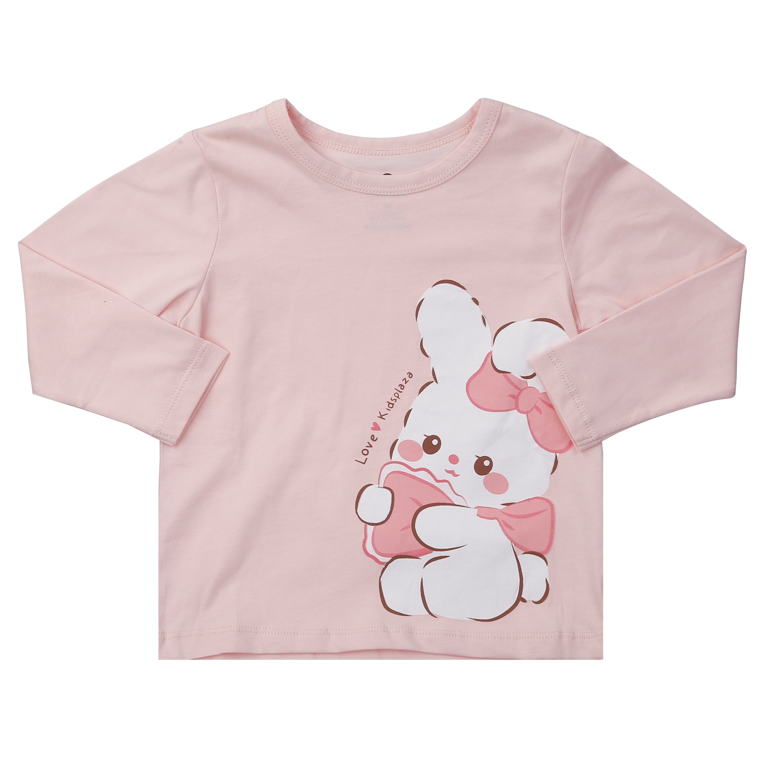 Bộ quần áo dài tay bé gái KidsPlaza in thỏ M24T (Hồng)