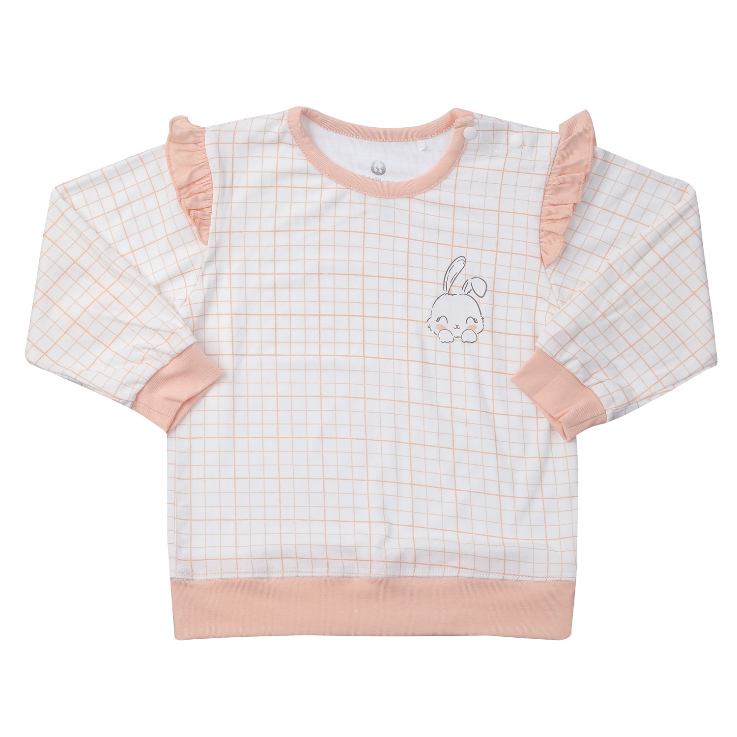 Bộ quần áo thời trang bé gái dài tay KidsPlaza Otis ND24T (Hồng cam) 1