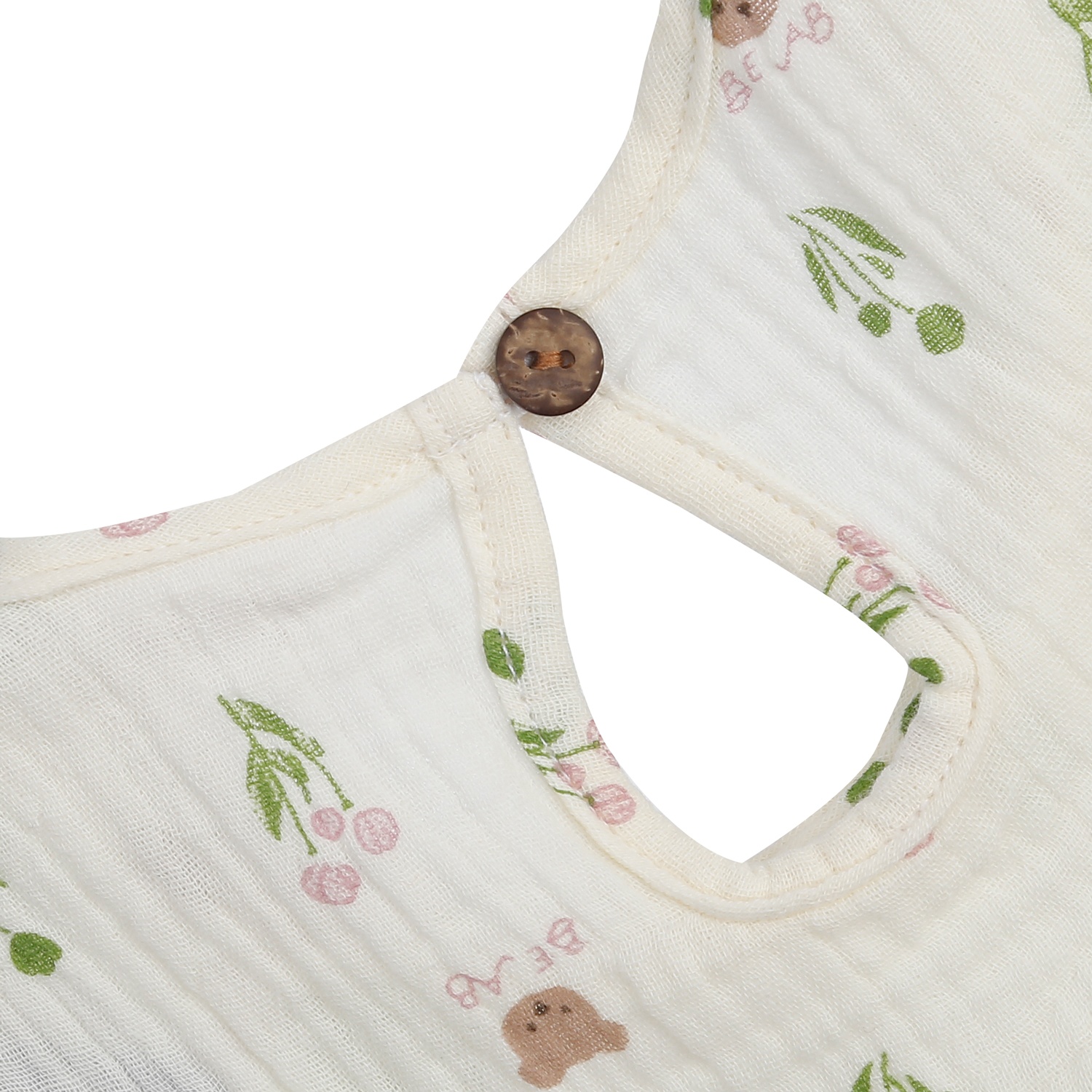 Áo baby bé gái KidsPlaza in gấu M24H (Trắng)