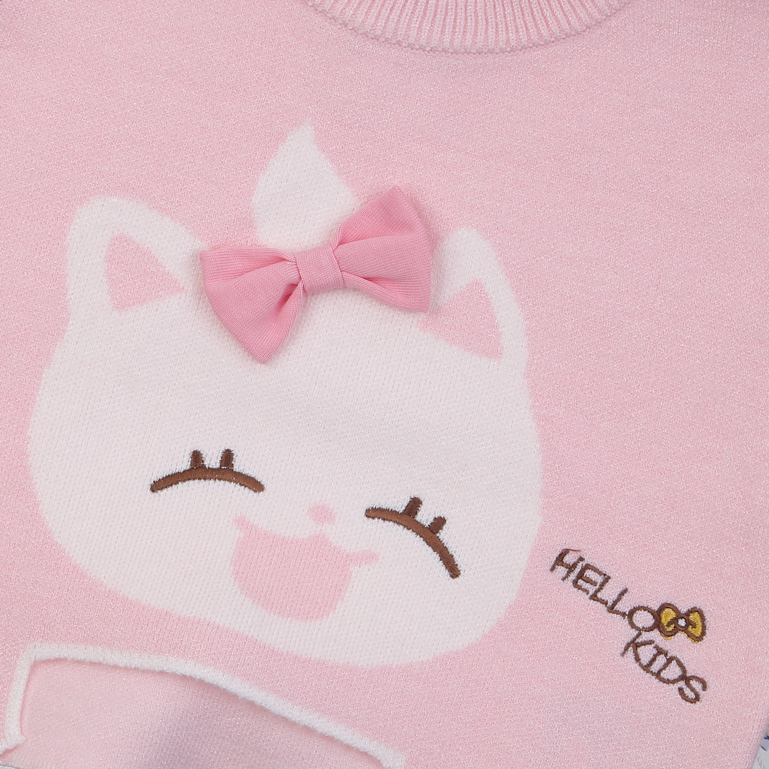 Áo len gile bé gái KidsPlaza in mèo HN24D (Hồng) hình 2