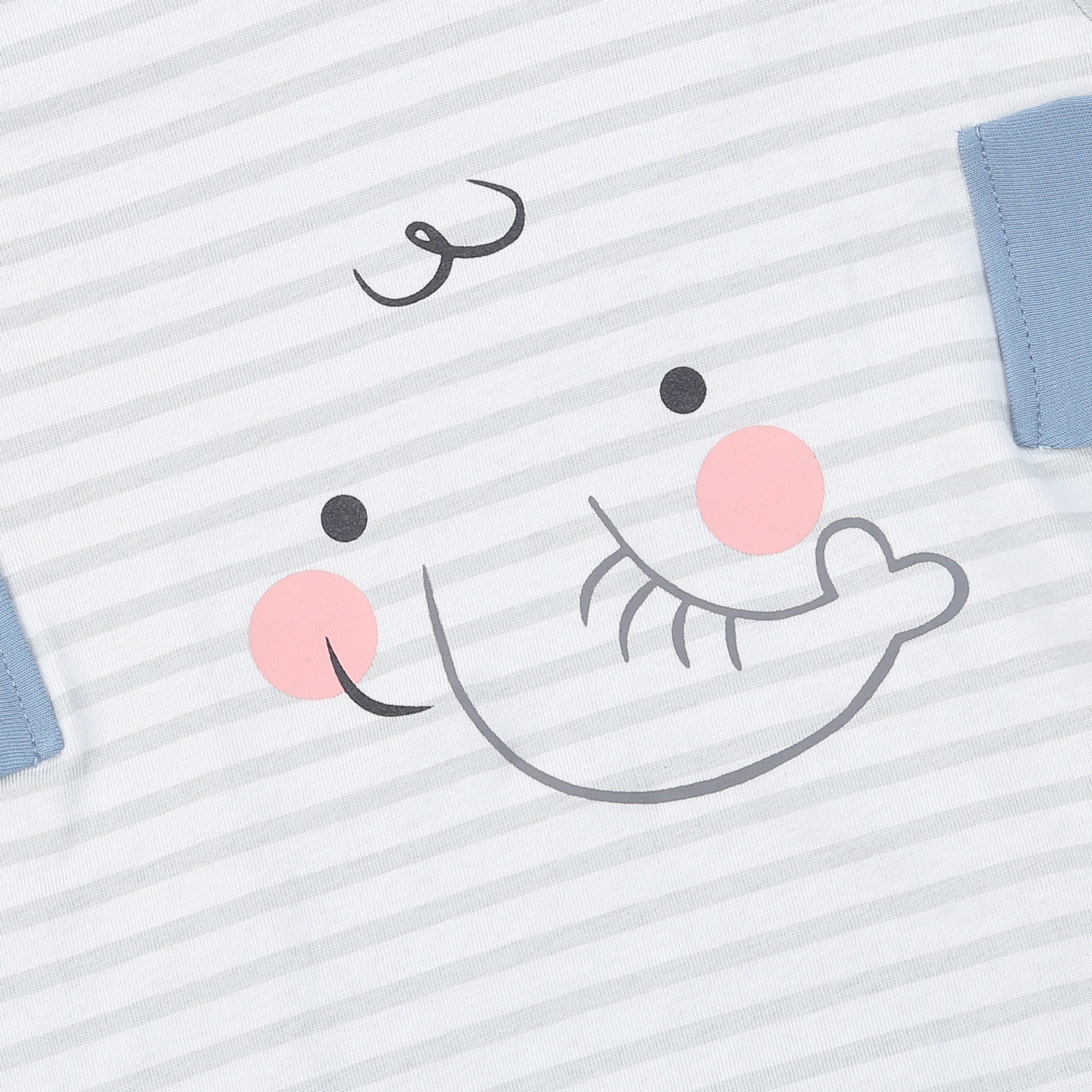 Bộ dài bé trai cotton in voi KidsPlaza BA24T (Xanh)  hình 3