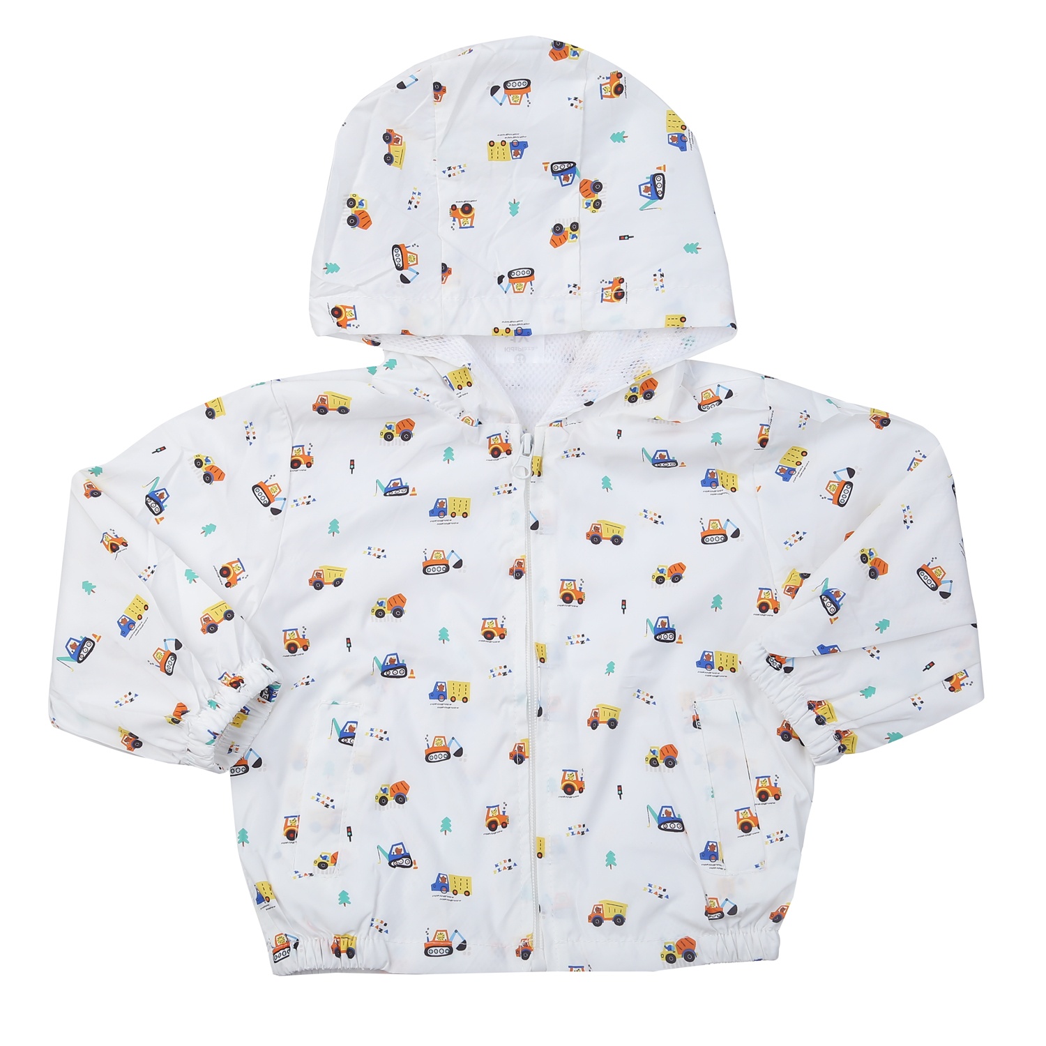 Áo gió bé trai KidsPlaza in xe 24K-WJ02 (Trắng) 