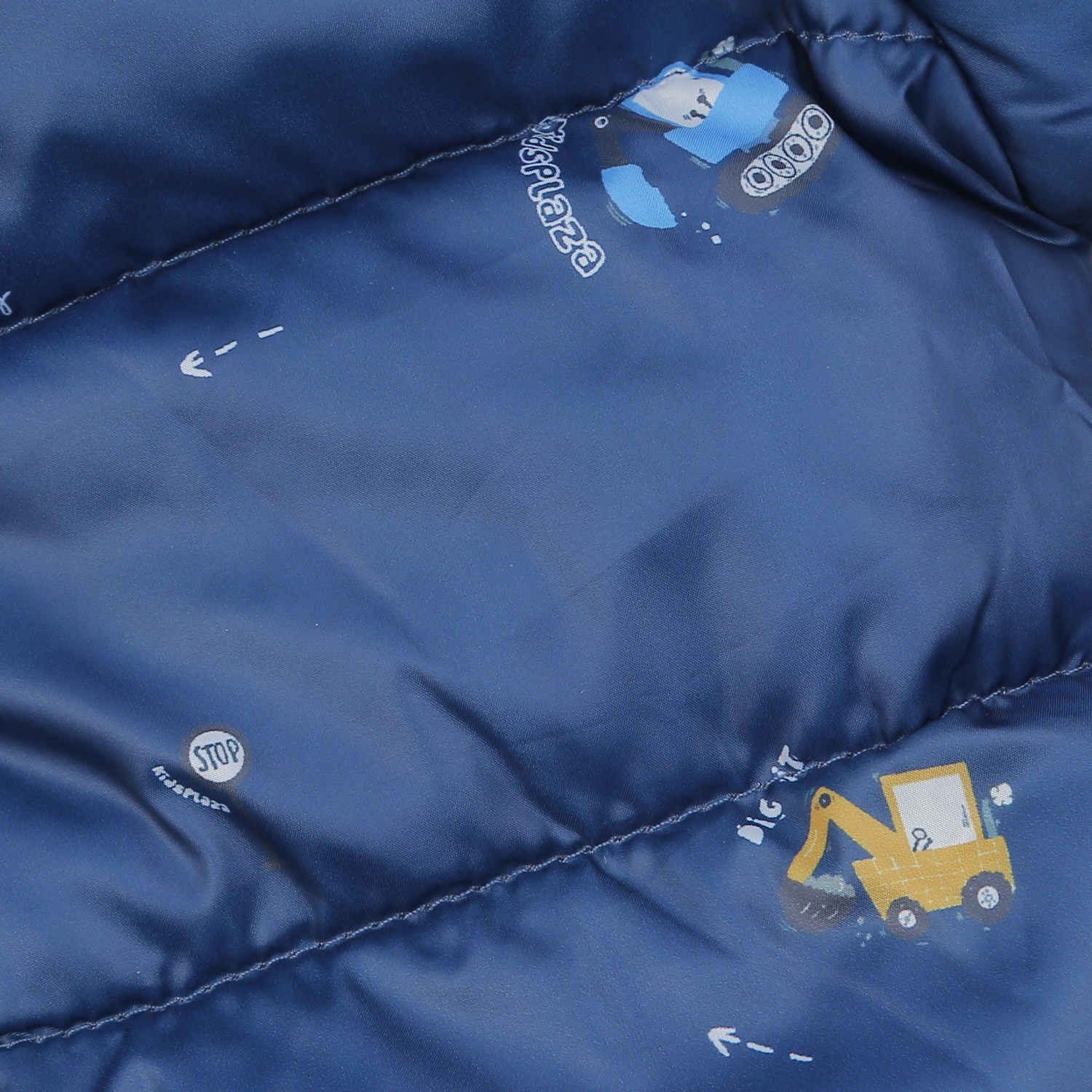 Áo khoác bé trai KidsPlaza in máy xúc 24K (Xanh than)