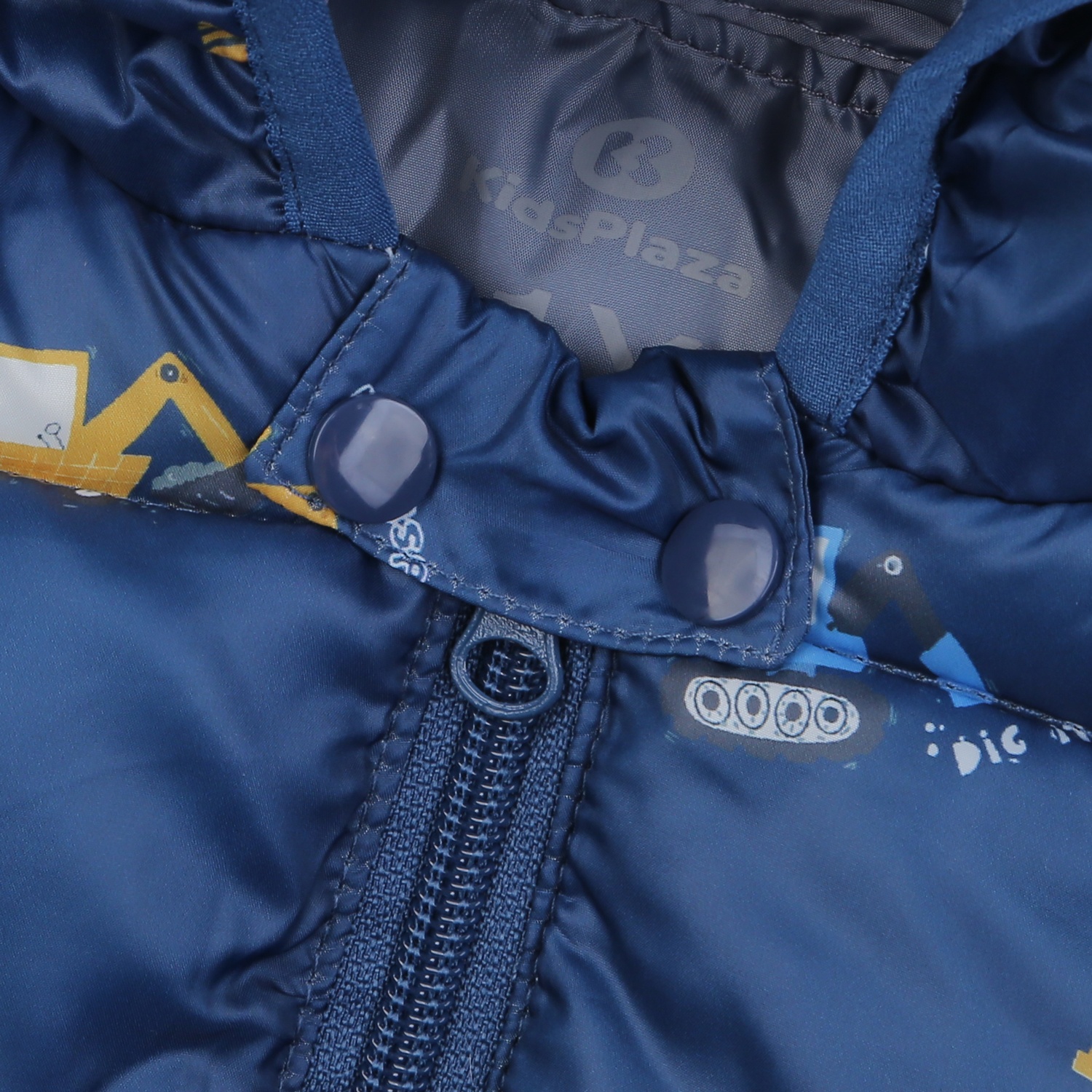 Áo khoác bé trai KidsPlaza in máy xúc 24K (Xanh than)