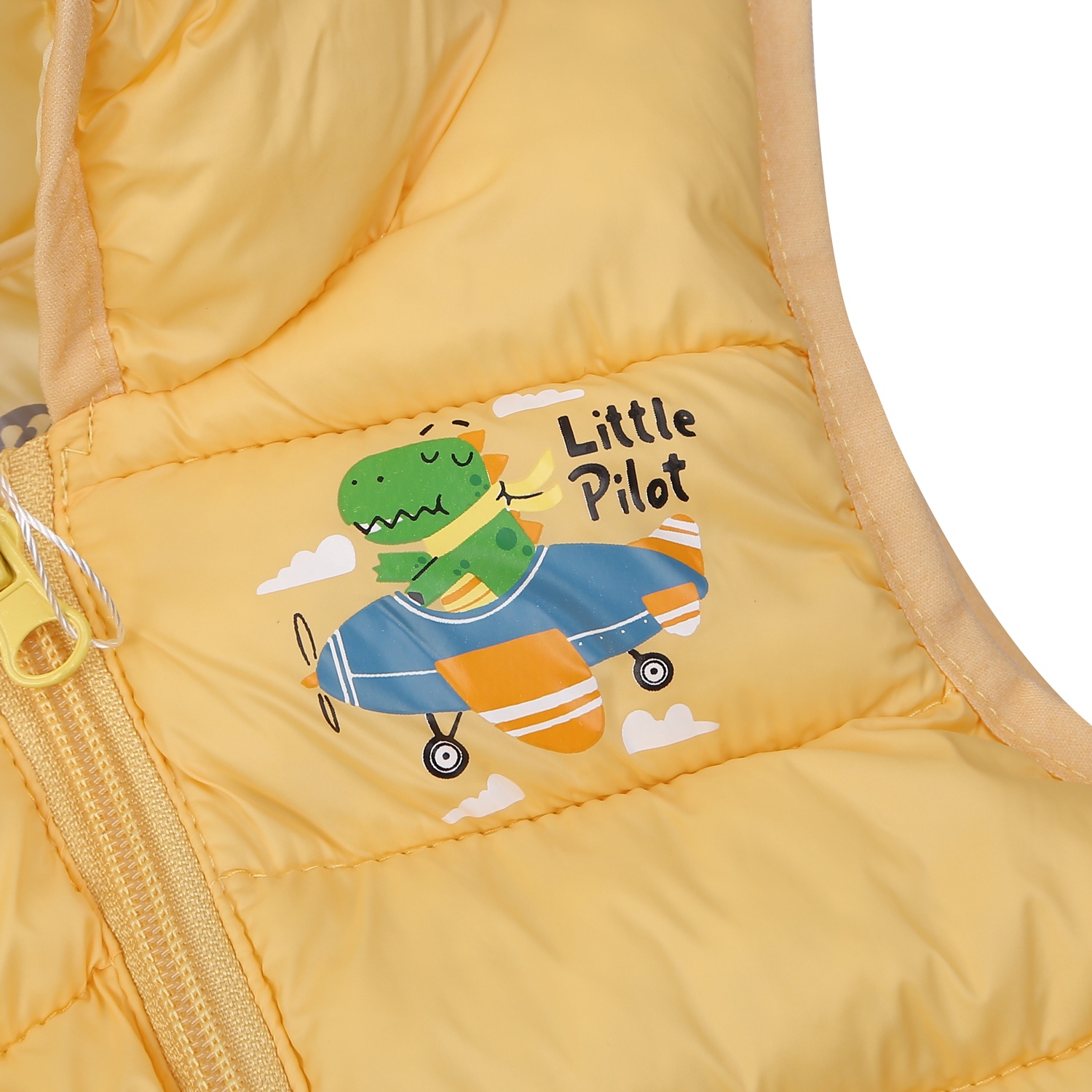 Áo khoác gile bé trai KidsPlaza in cá sấu 24K (Vàng)