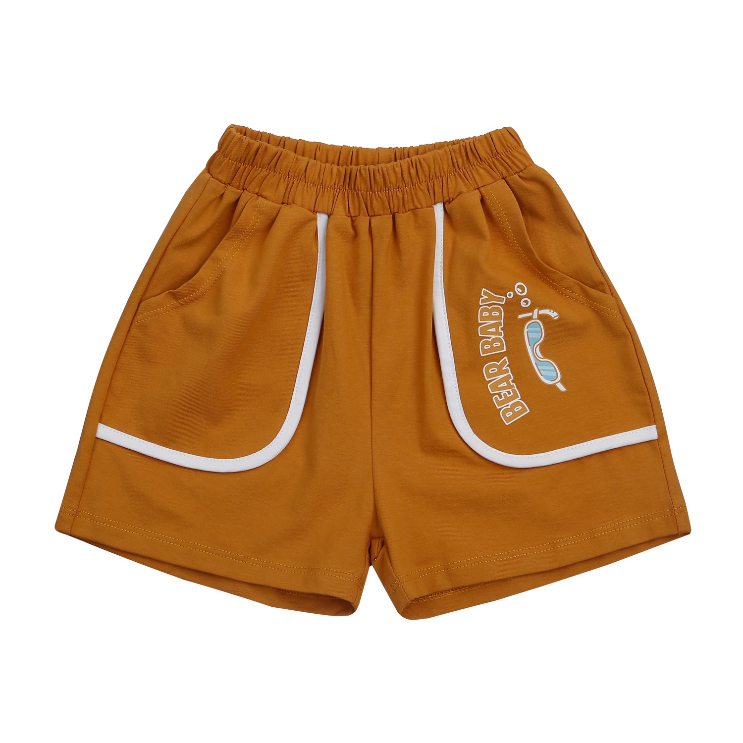 Bộ quần áo ba lỗ bé trai KidsPlaza in chữ TT24H (Vàng) hình 5