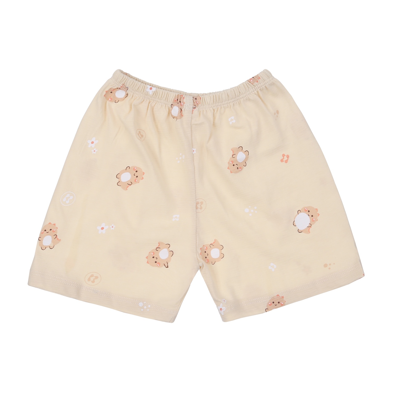 Bộ quần áo ba lỗ bé trai KidsPlaza kẻ in khủng long M24H (Be) hình 5