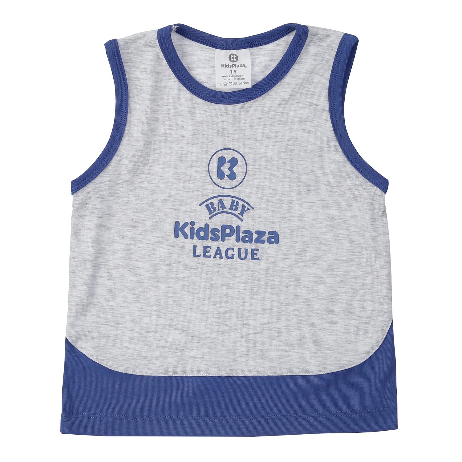 Bộ quần áo ba lỗ bé trai KidsPlaza Otis ND24H (Ghi) hình 2