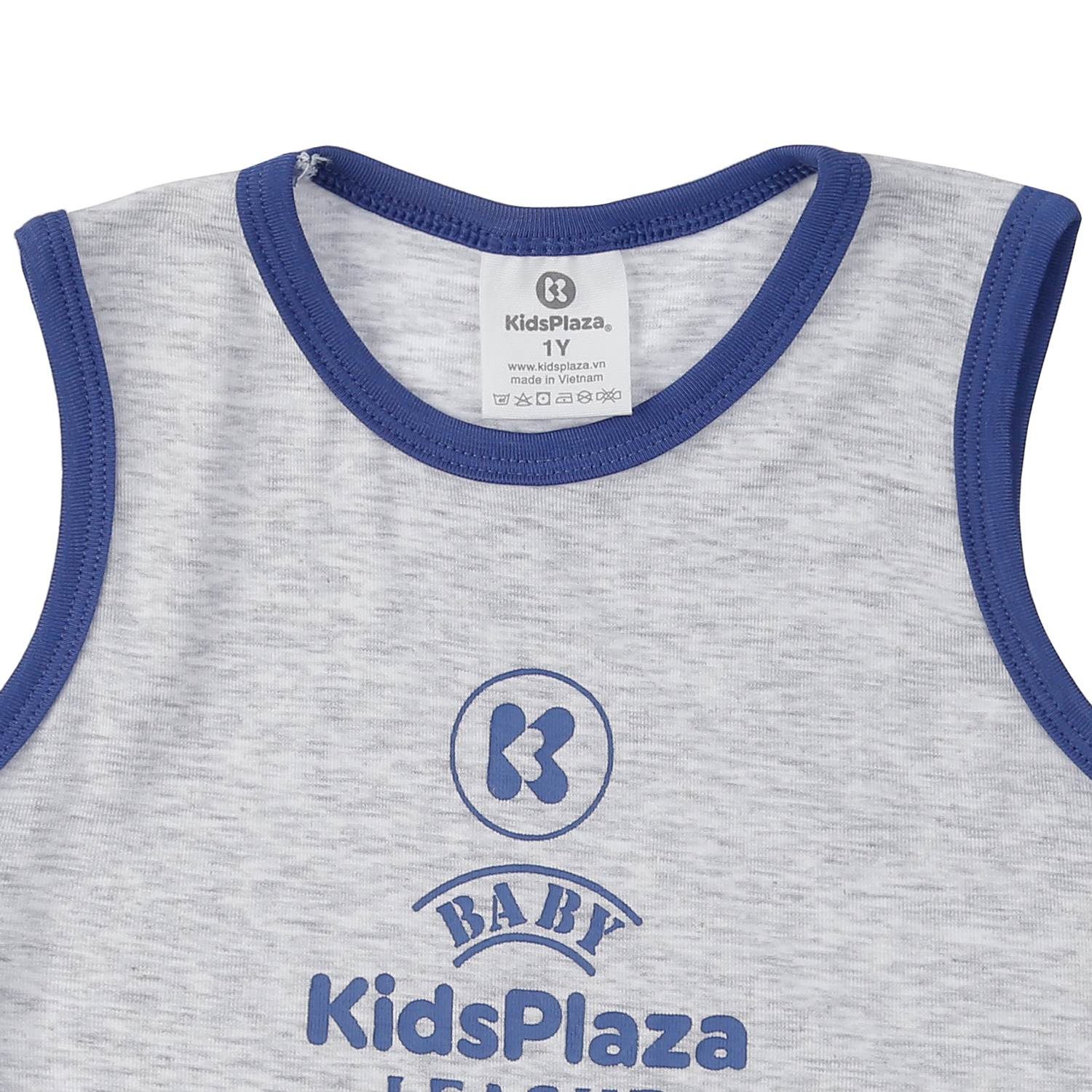 Bộ quần áo ba lỗ bé trai KidsPlaza Otis ND24H (Ghi) hình 3