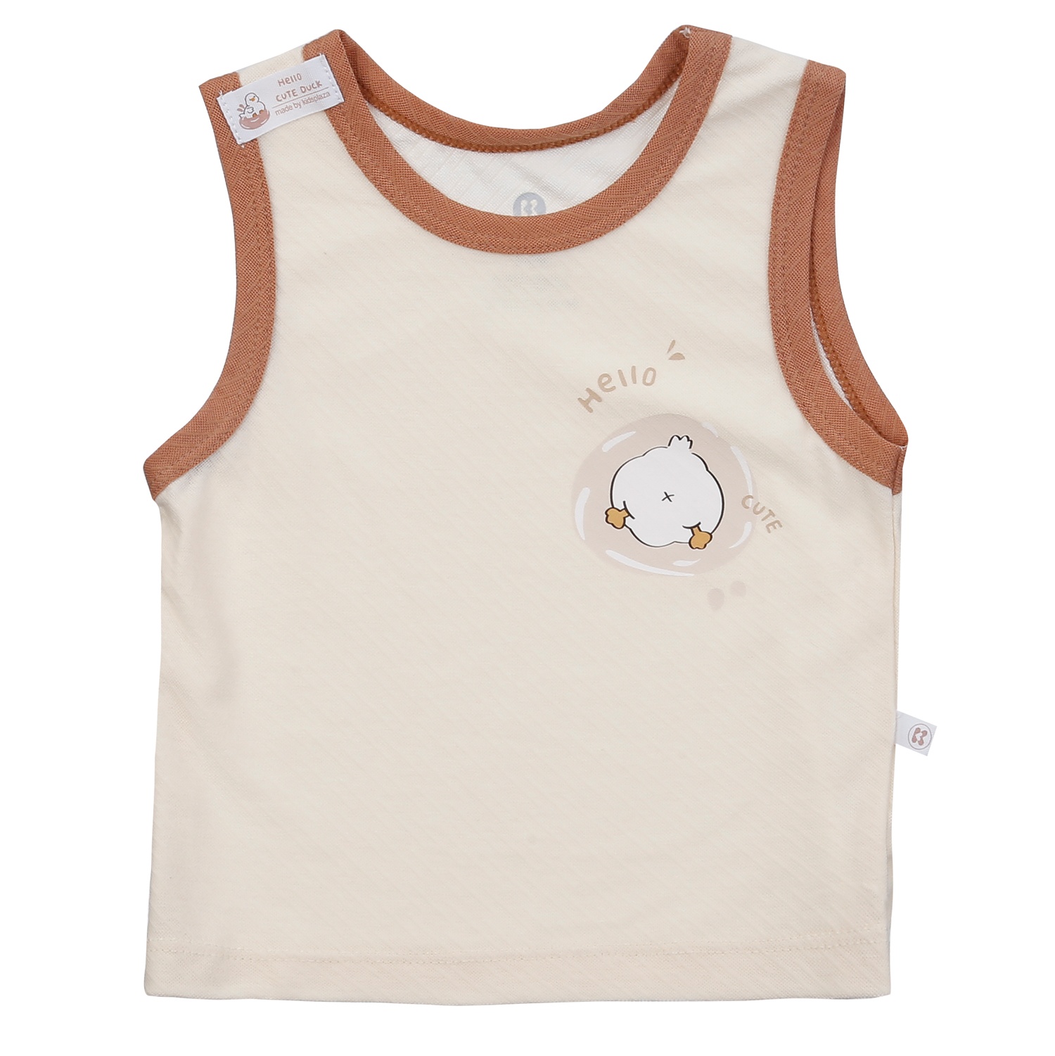 Bộ quần áo ba lỗ KidsPlaza sợi chanh HN24H (Be) hình 2