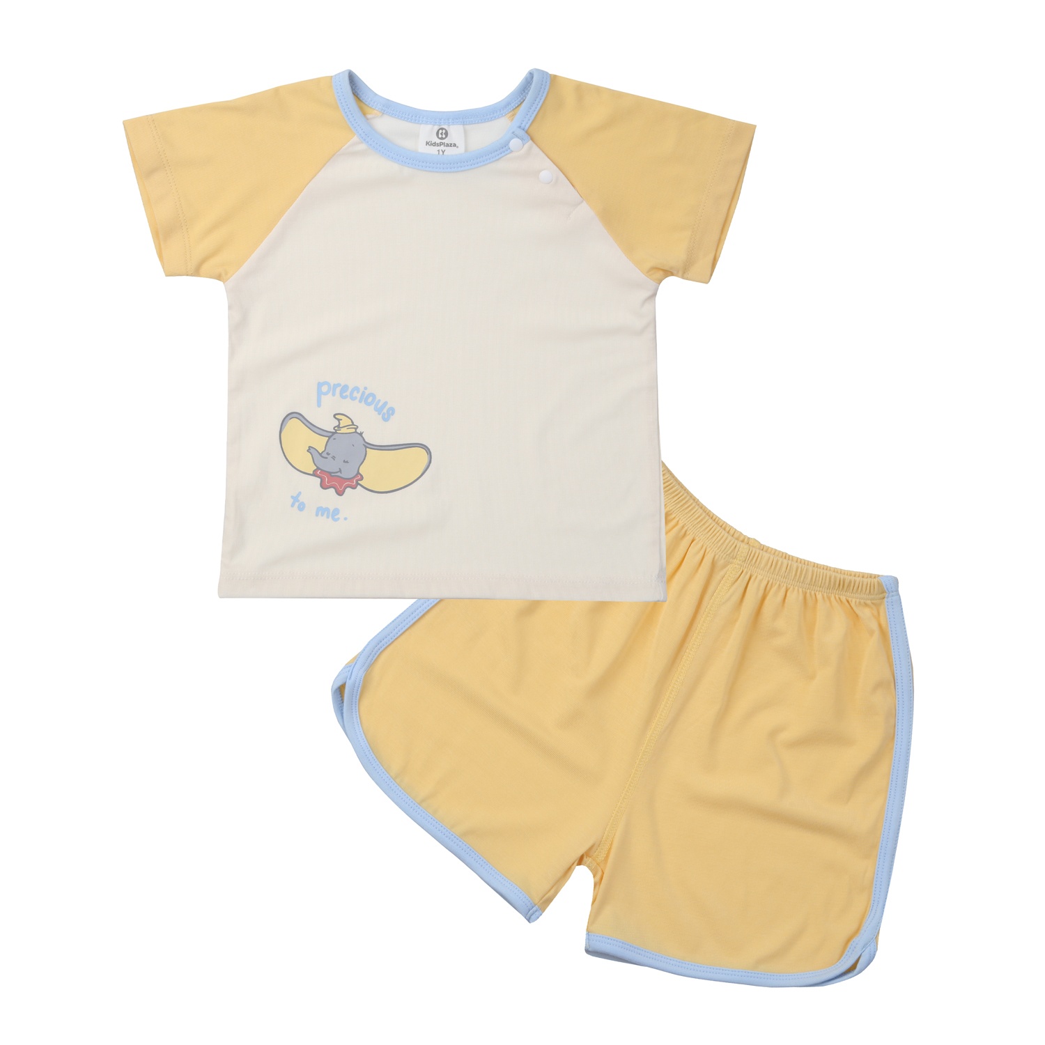 Bộ quần áo bé trai cộc tay KidsPlaza Otis ND24H (Be vàng) hình 1