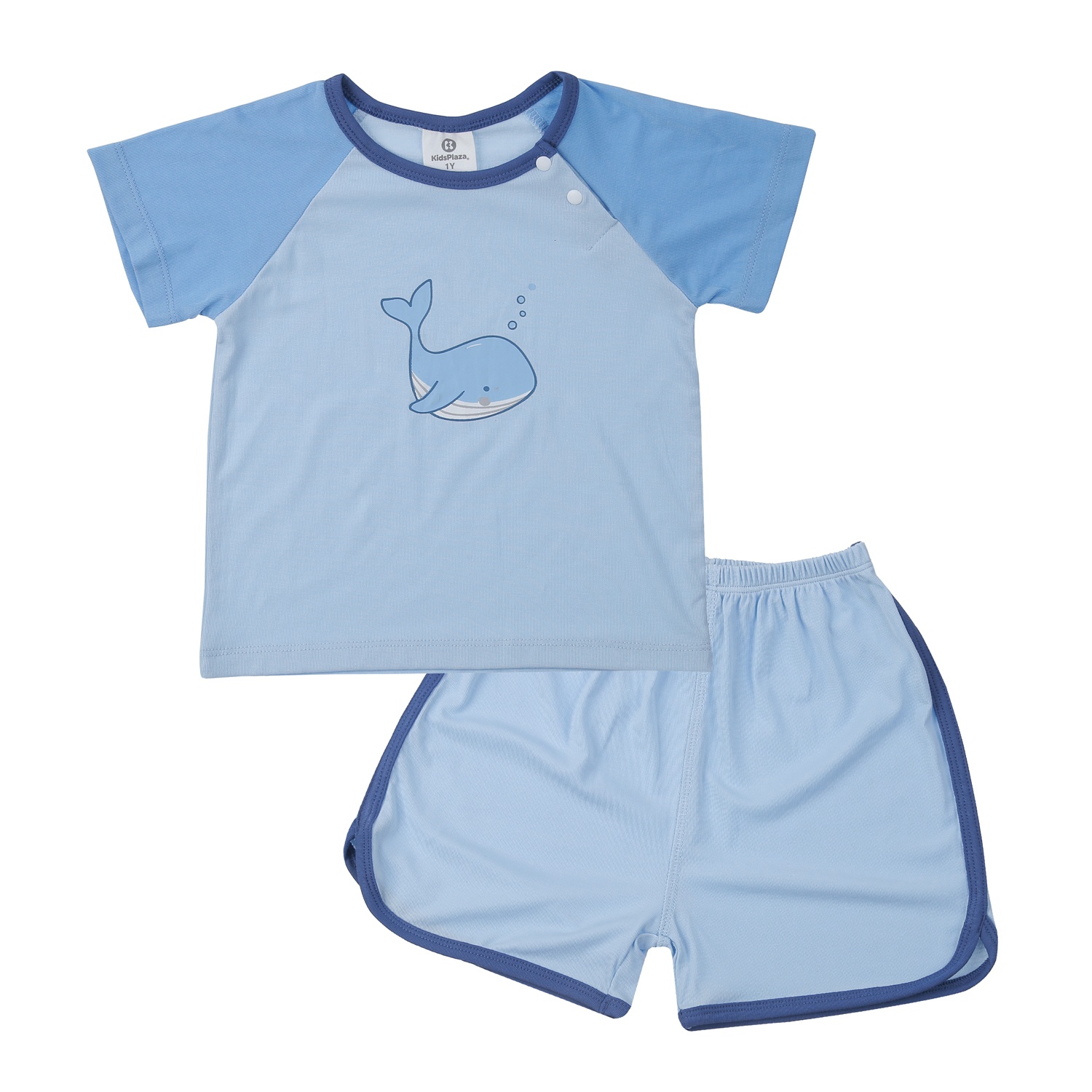 Bộ quần áo bé trai cộc tay KidsPlaza Otis ND24H (Xanh) hình 1