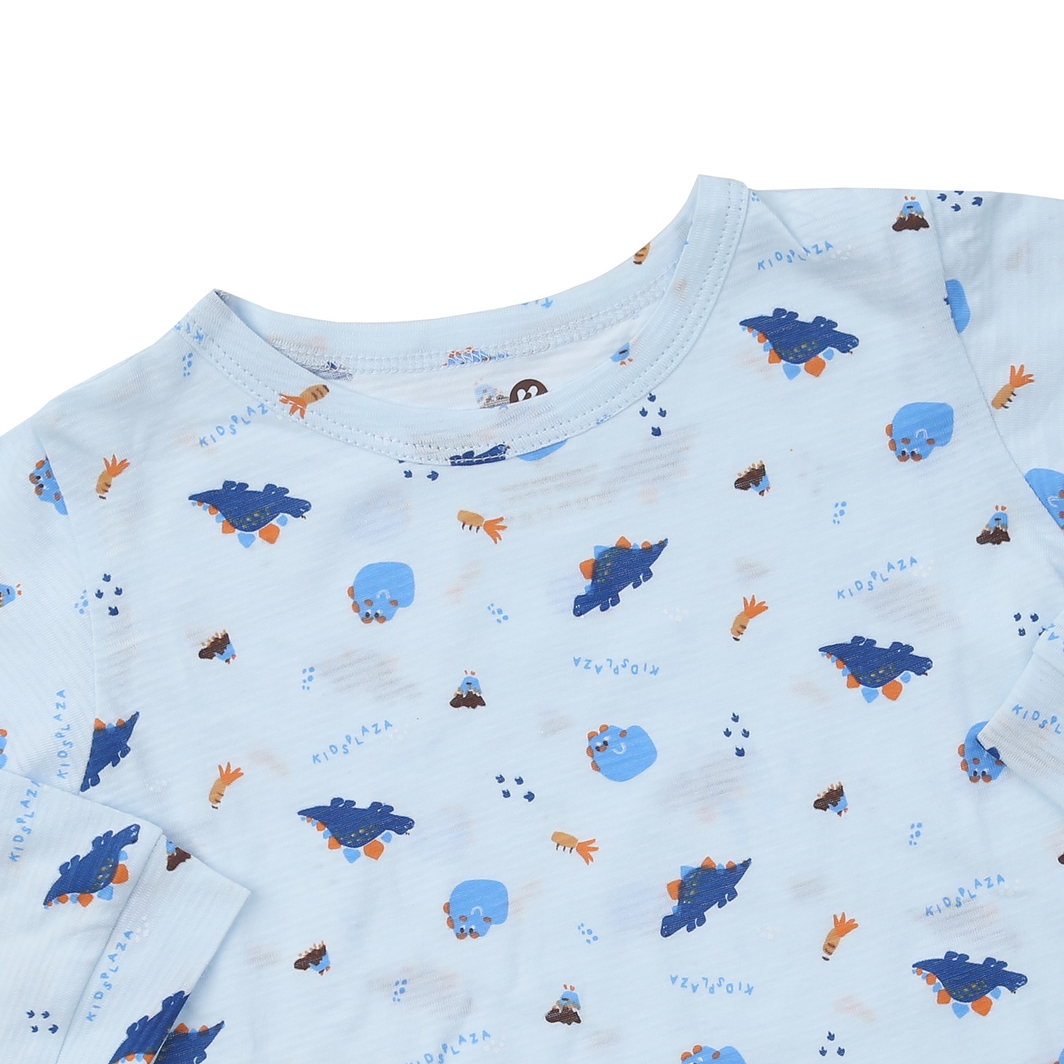 Bộ quần áo bé trai dài tay KidsPlaza in khủng long M24T (Xanh)  hình 3