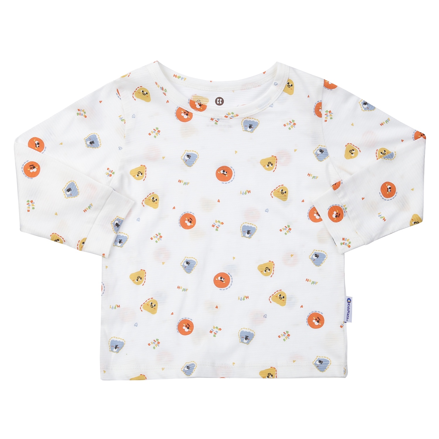 Bộ quần áo bé trai dài tay KidsPlaza in Monster M24T (Trắng) hình 2