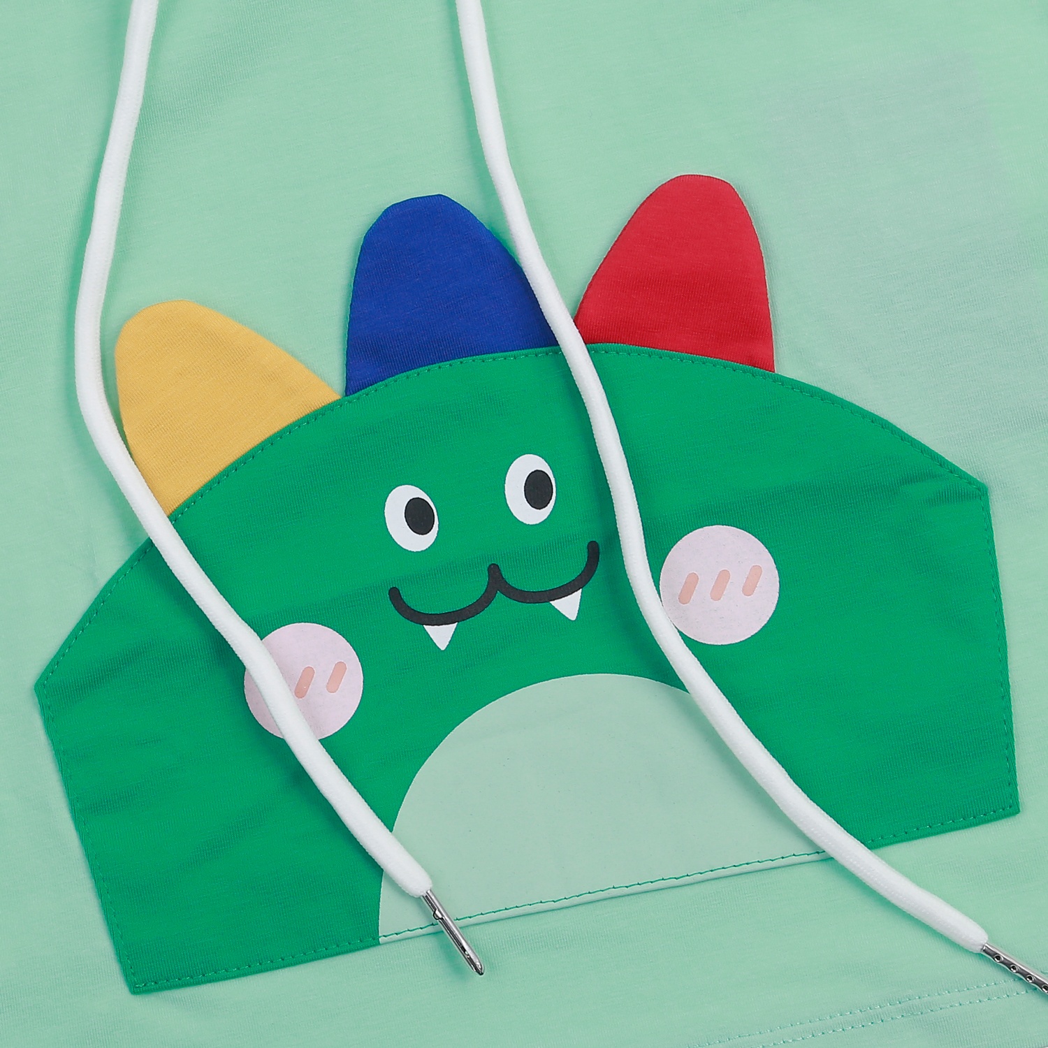 Bộ quần áo cộc tay bé trai KidsPlaza in khủng long TT24H (Xanh lá) hình 3