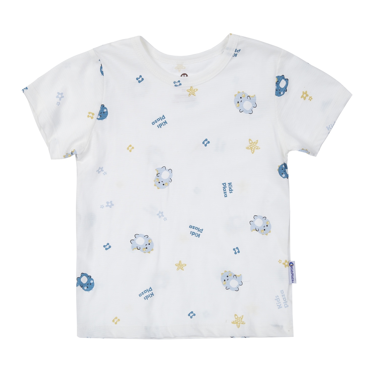 Bộ quần áo cộc tay bé trai KidsPlaza in khủng long M24H (Trắng) hình 2