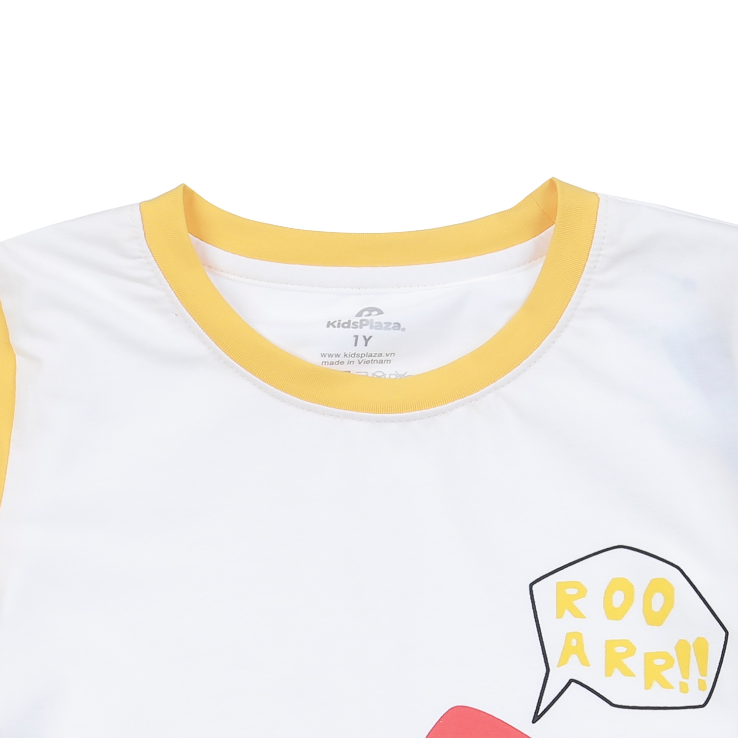 Bộ quần áo cộc tay bé trai KidsPlaza in khủng long TT24H (Vàng) hình 3