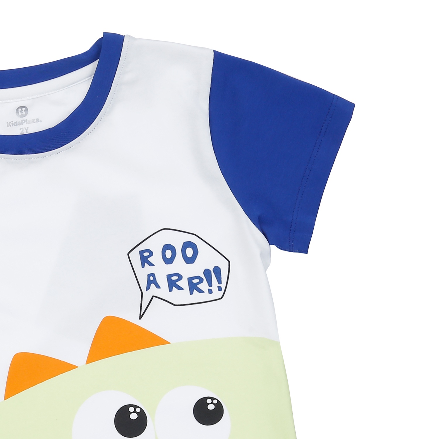 Bộ quần áo cộc tay bé trai KidsPlaza in khủng long TT24H (Xanh biển) hình 3