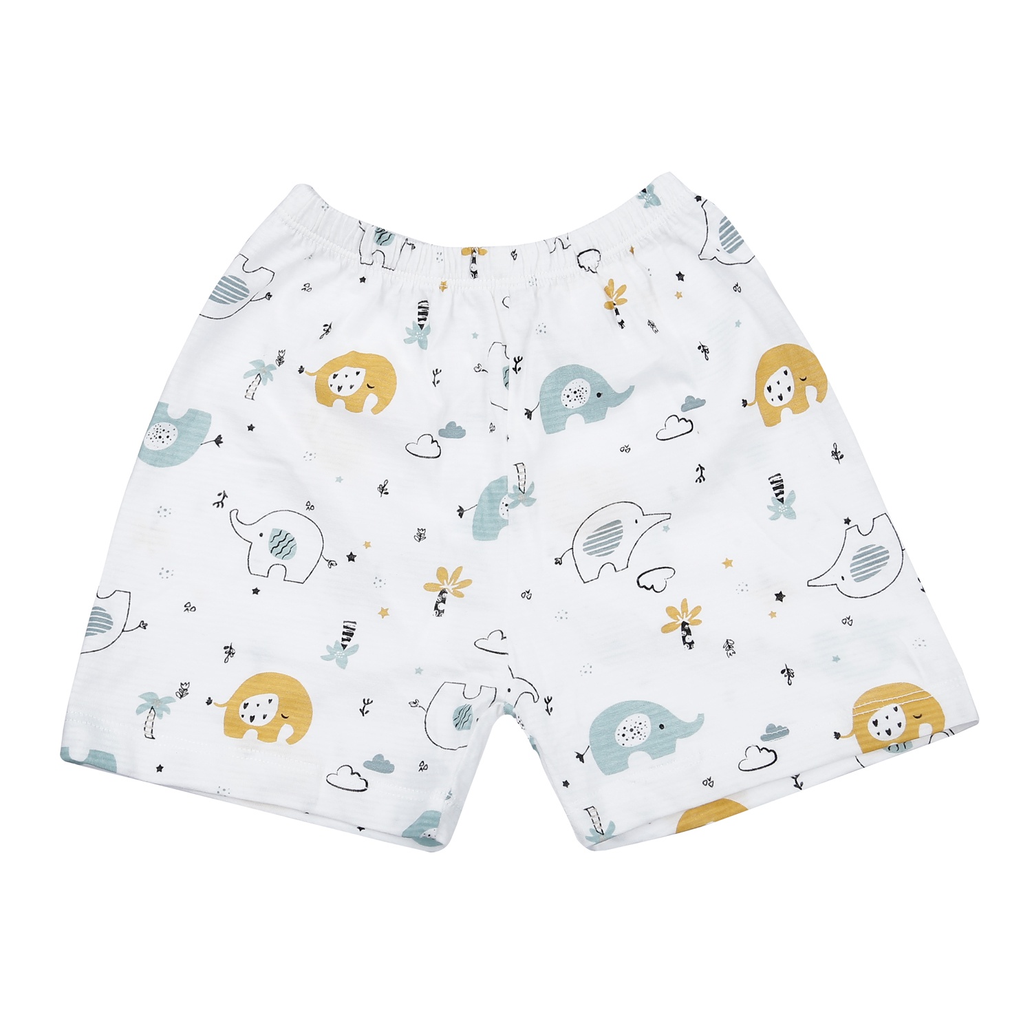 Bộ quần áo cộc tay bé trai KidsPlaza in voi M23H (Trắng) hình 5