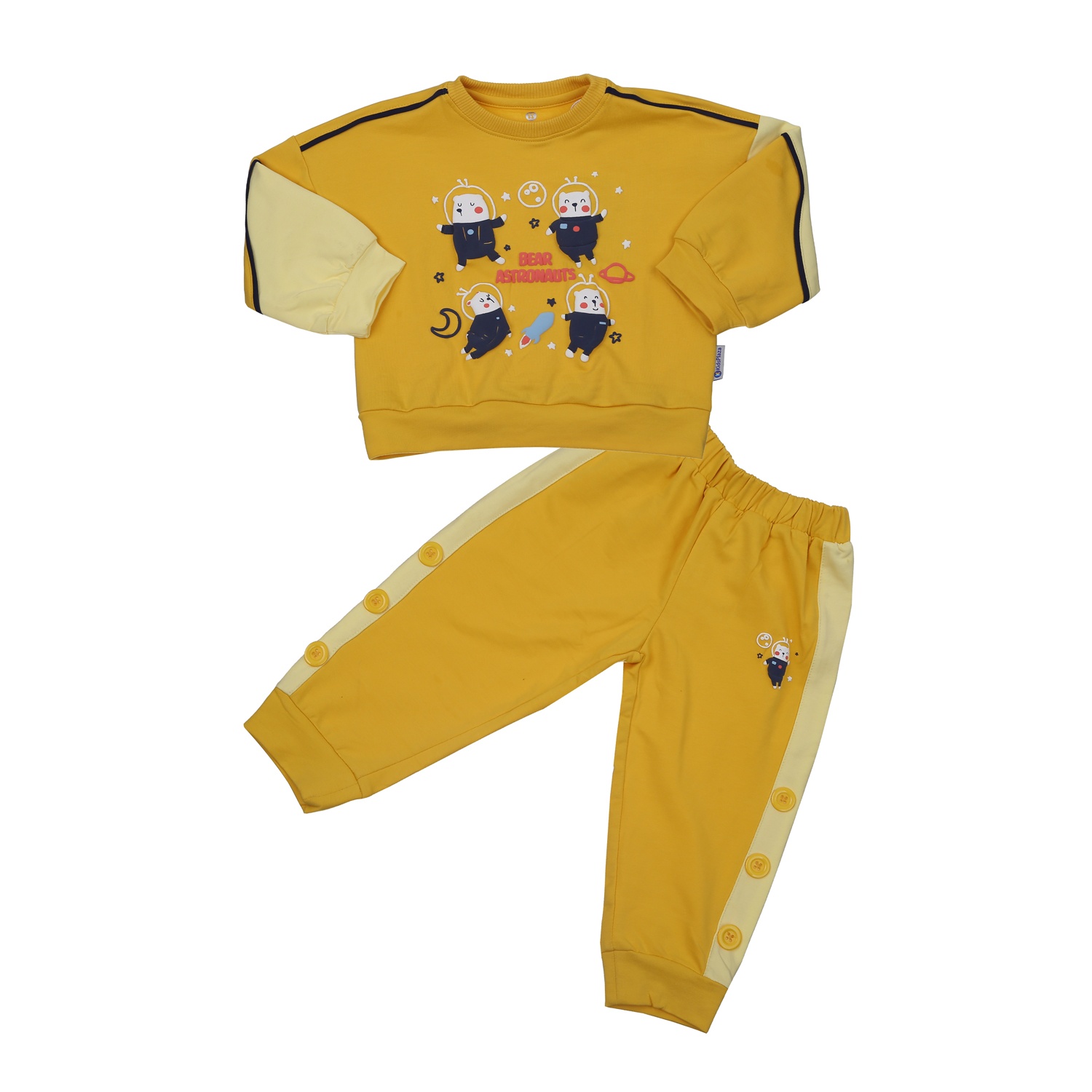 Bộ quần áo dài tay bé trai KidsPlaza in Astronauts TT23T (Vàng) 