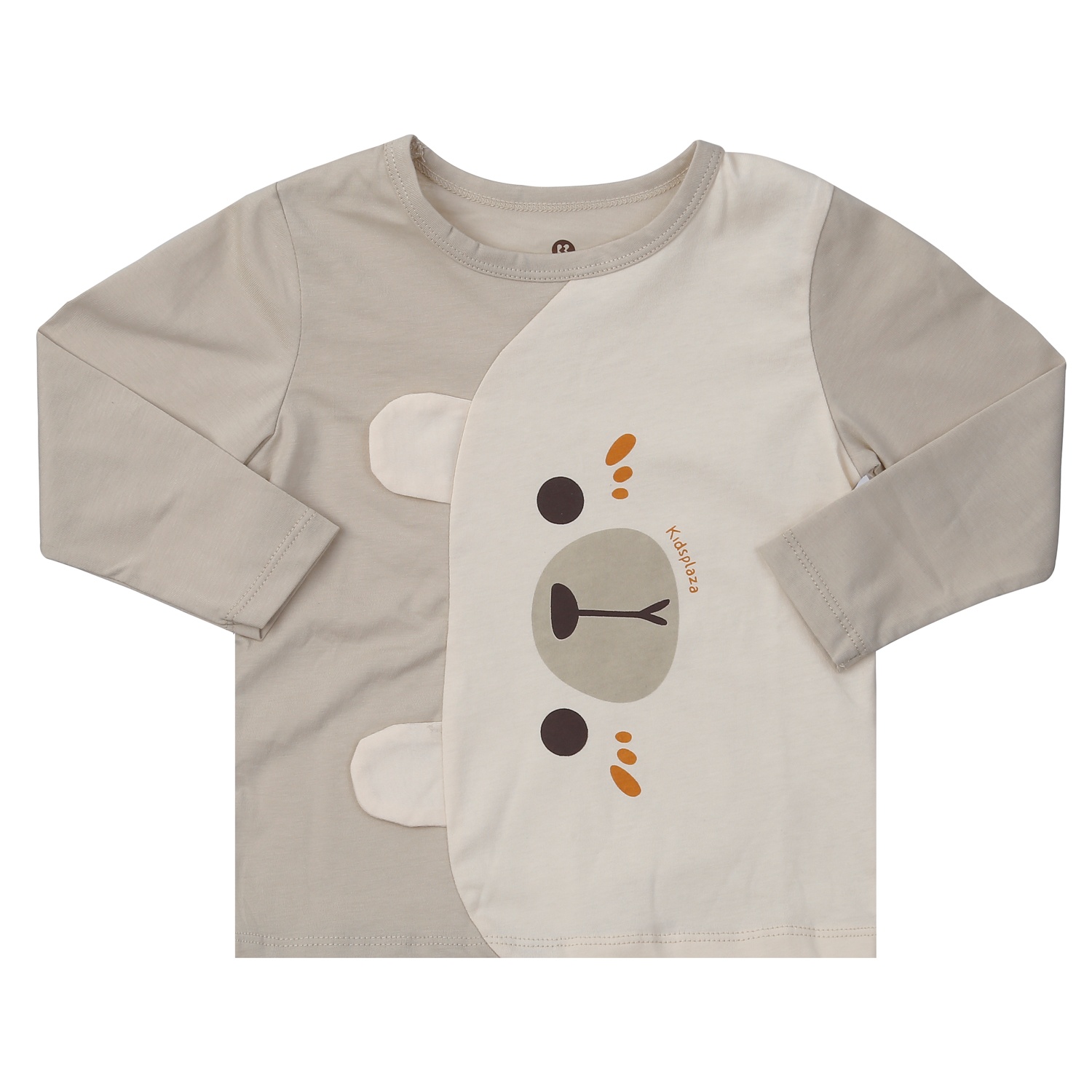 Bộ quần áo dài tay bé trai KidsPlaza in gấu M24T (Nâu xám) 