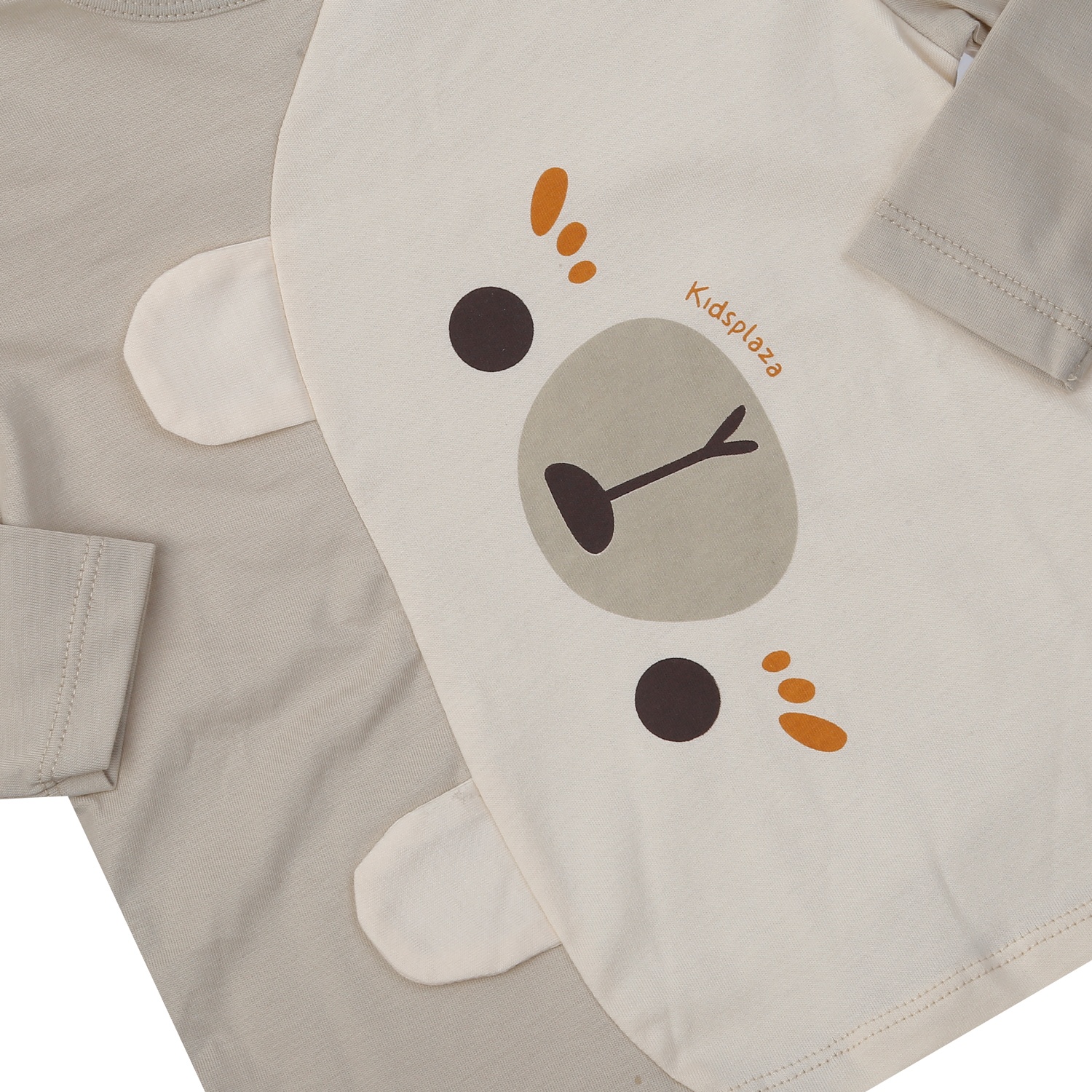 Bộ quần áo dài tay bé trai KidsPlaza in gấu M24T (Nâu xám) 