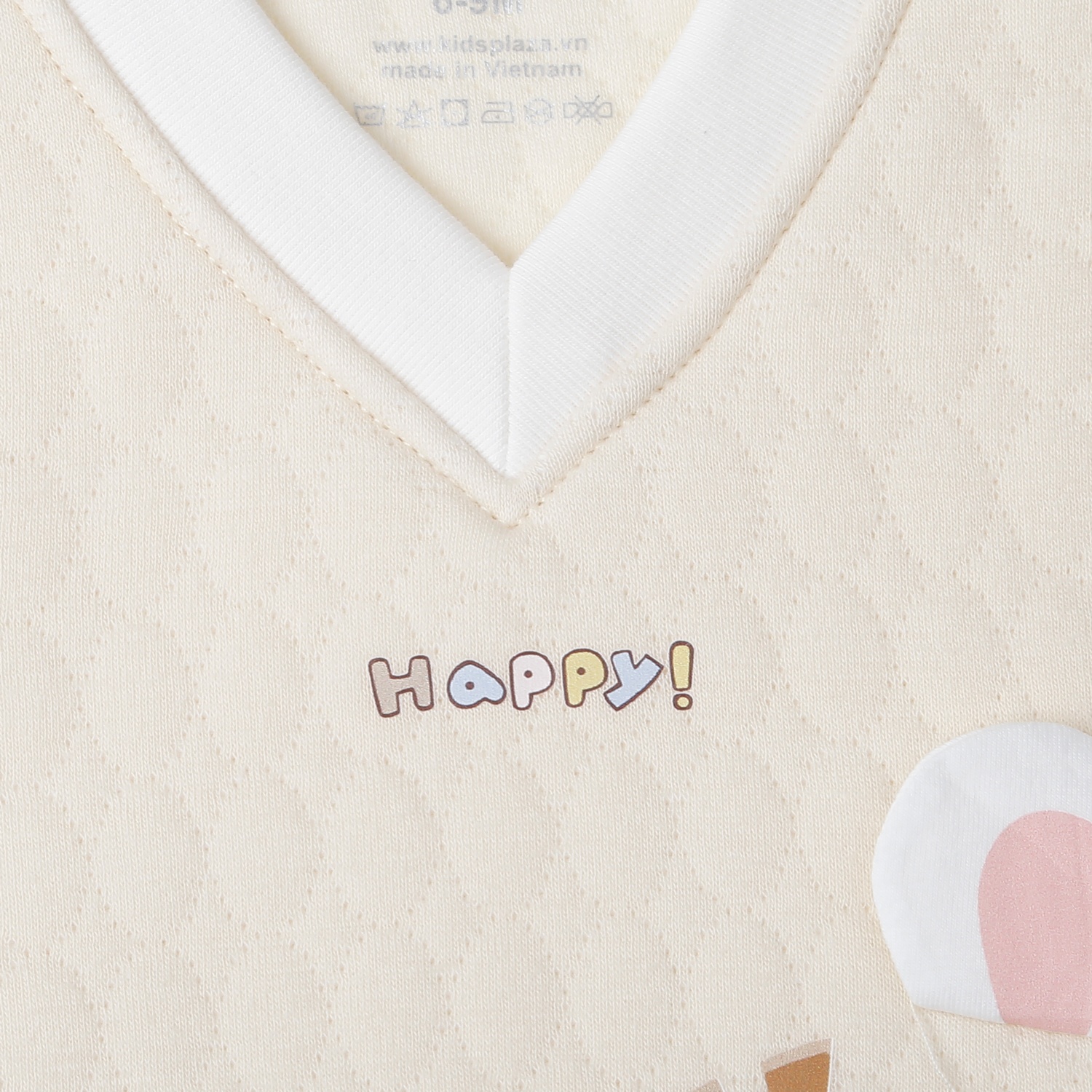 Áo gile bông trơn cho bé KidsPlaza cổ tim HN25D (Vàng) 