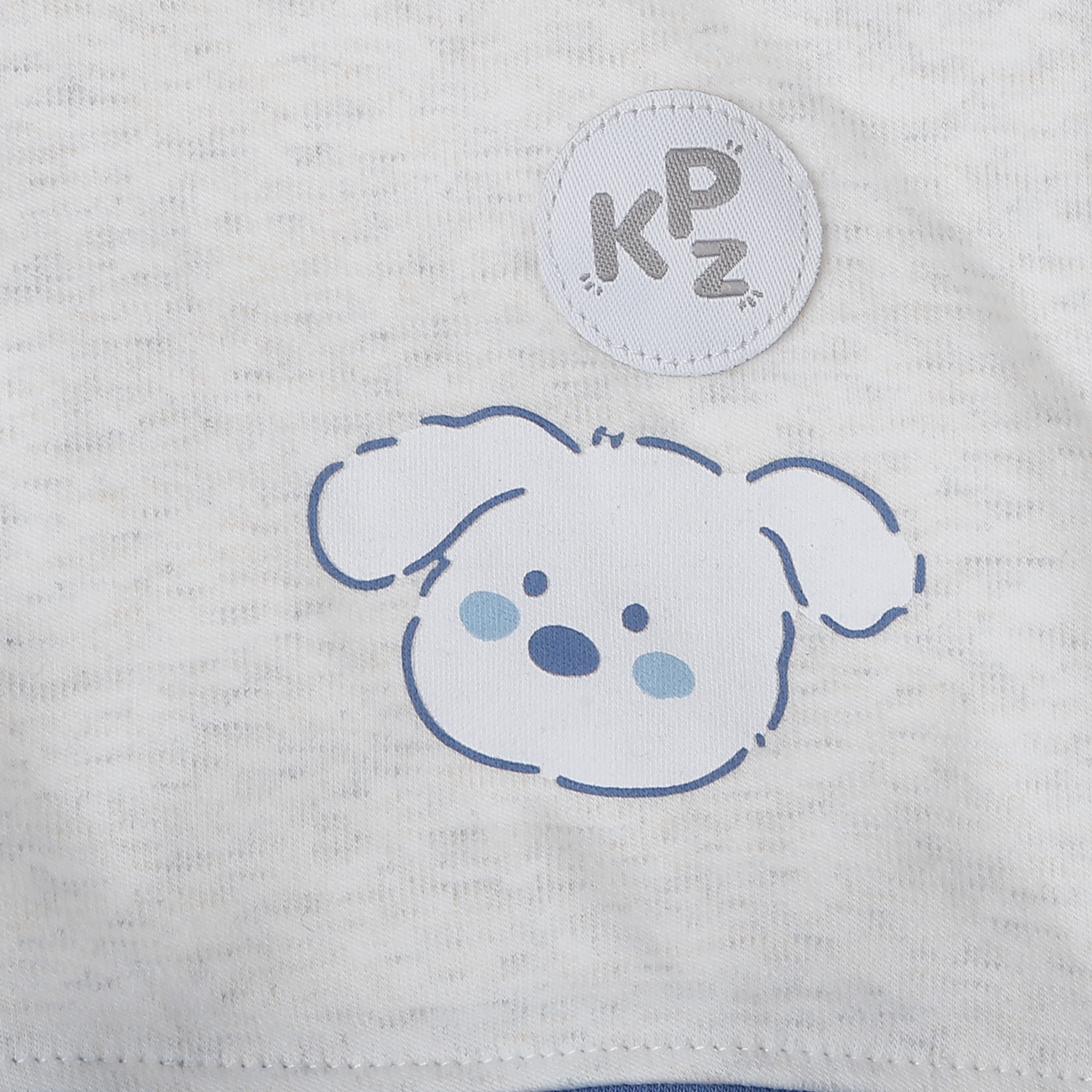 Áo khoác cài lệch cho bé KidsPlaza mũ có tai ND25D (Xanh ghi) 